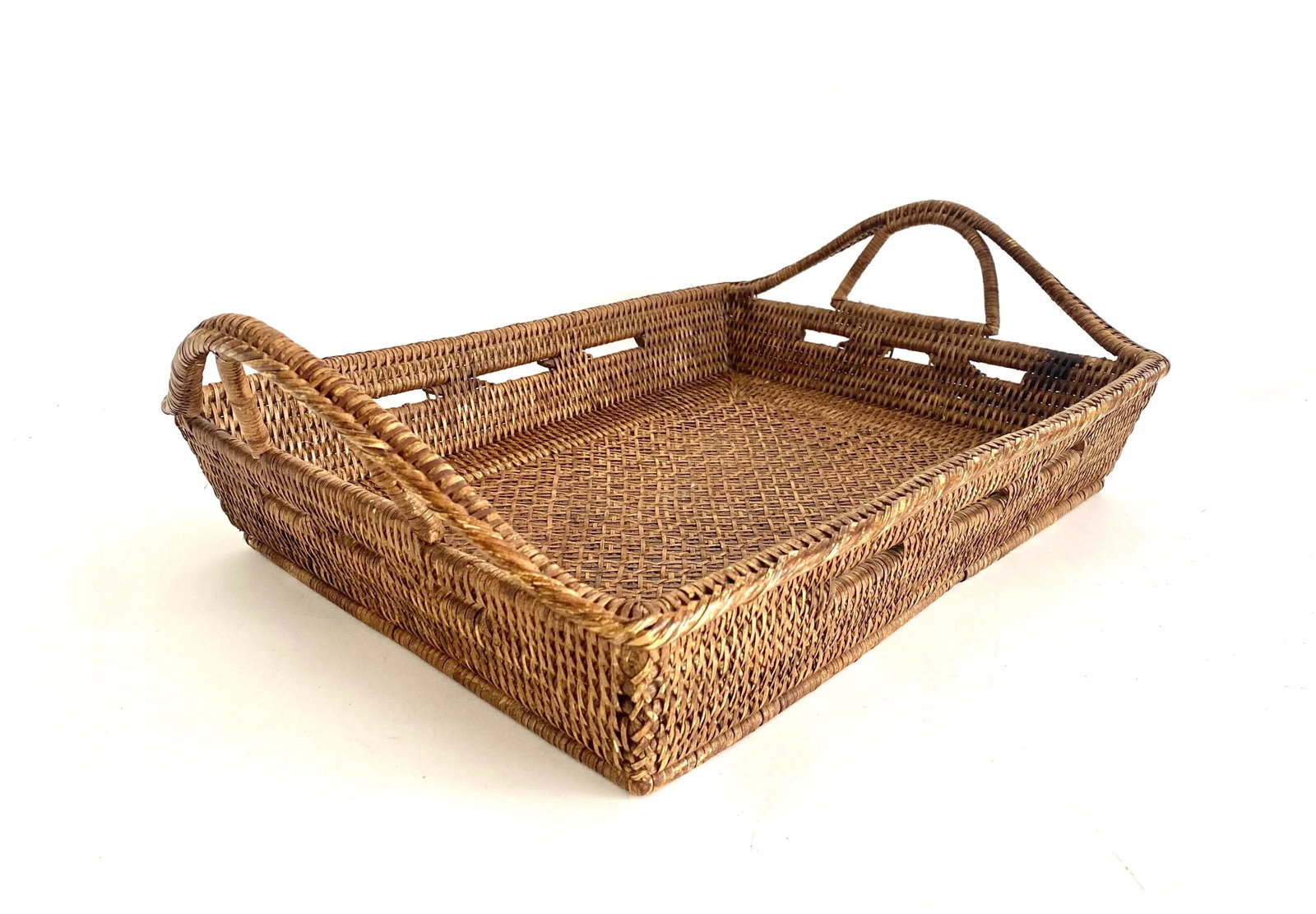 Burmese Rattan Serving Tray - 4