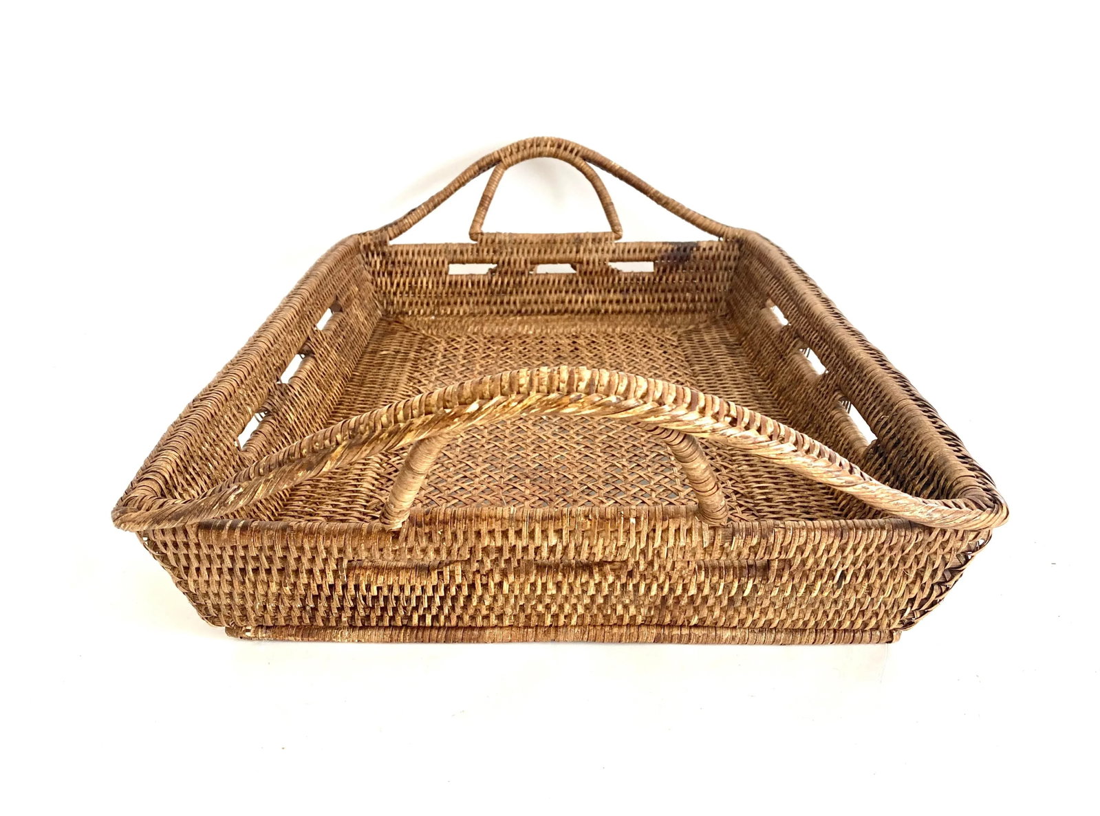 Burmese Rattan Serving Tray - 8