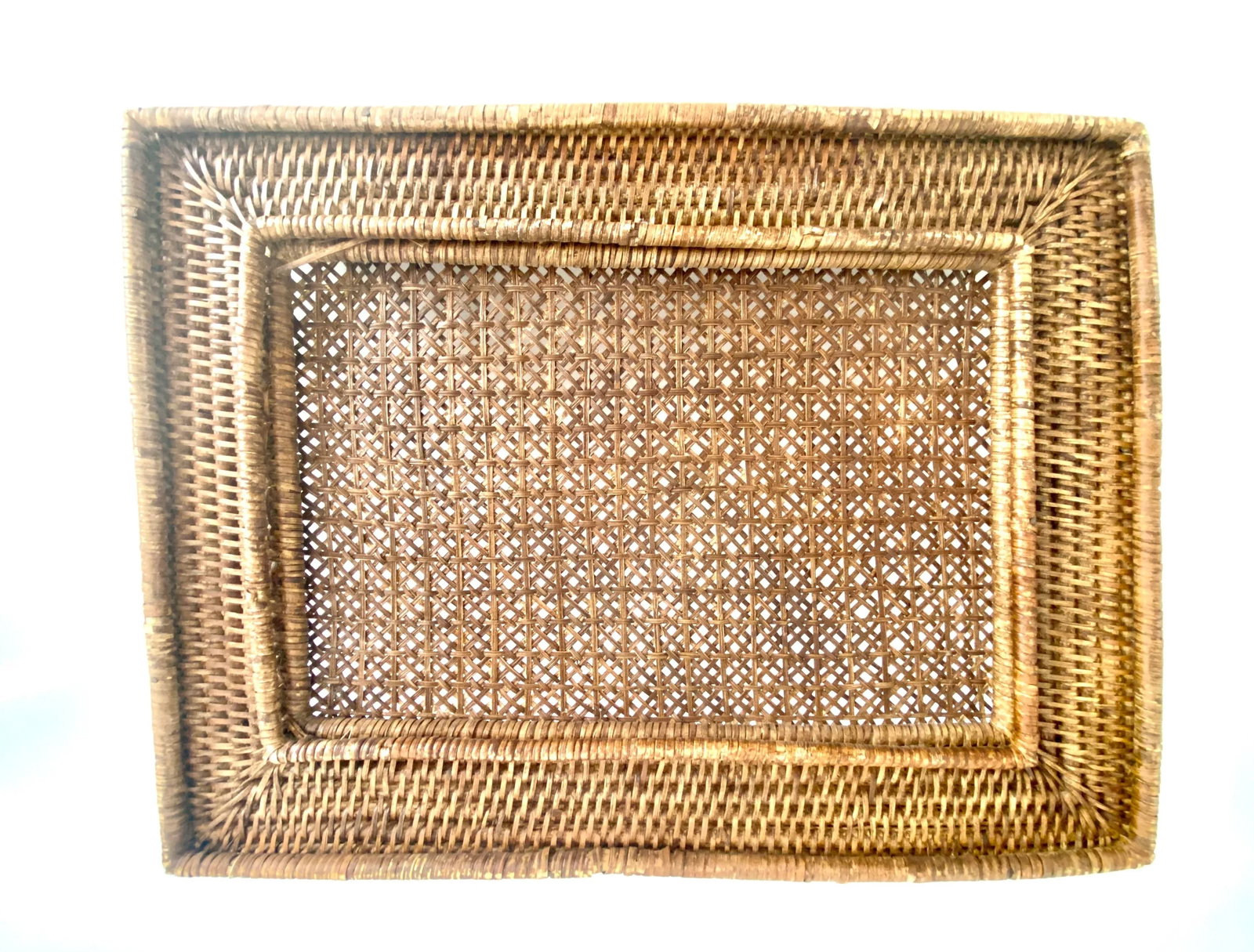 Burmese Rattan Serving Tray - 9