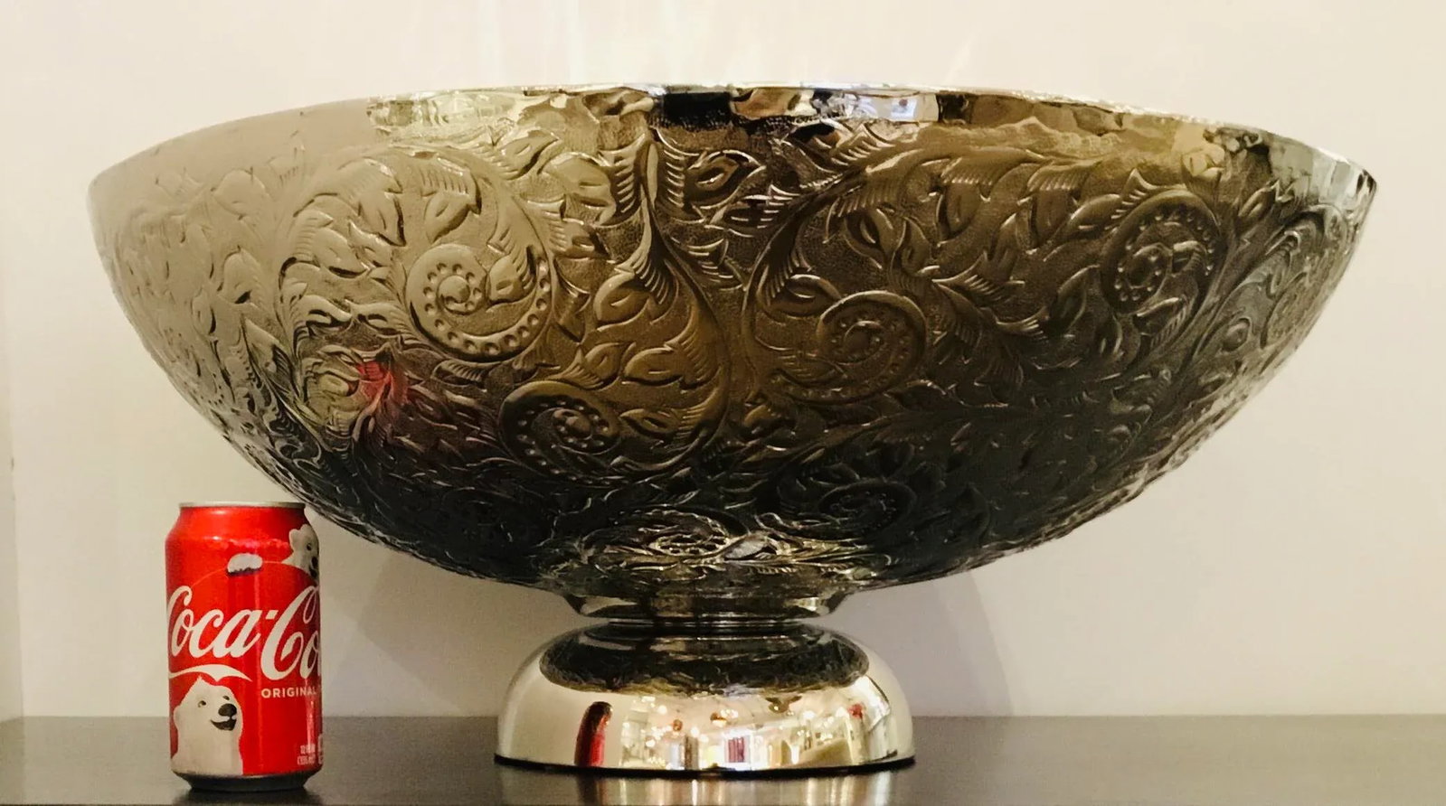 Global Views Transitional Embossed Silver Finished Decorative Bowl - 5