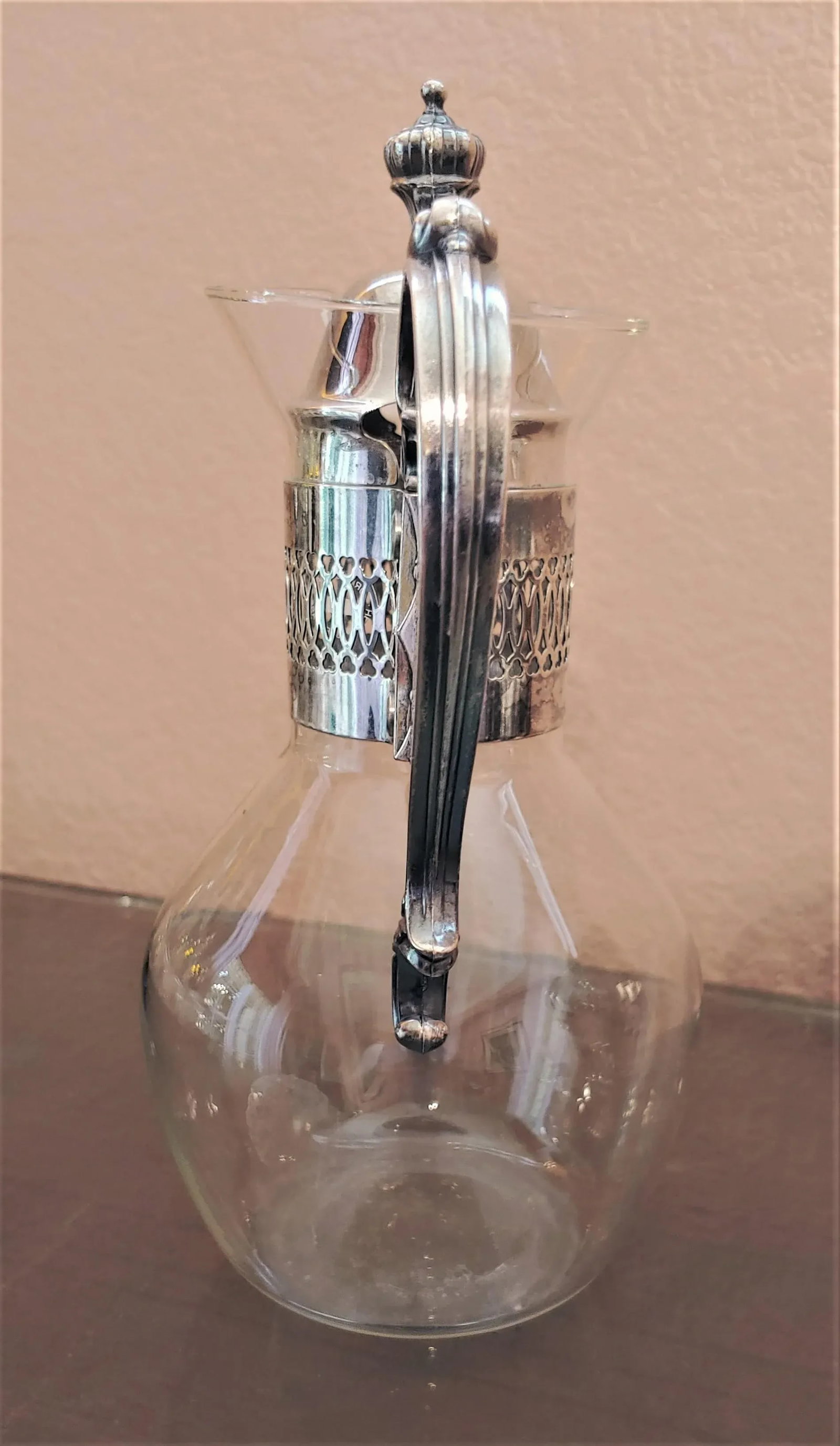 Early 20th Century Silver Plate Wine or Spirits Decanter With Warmer - 3