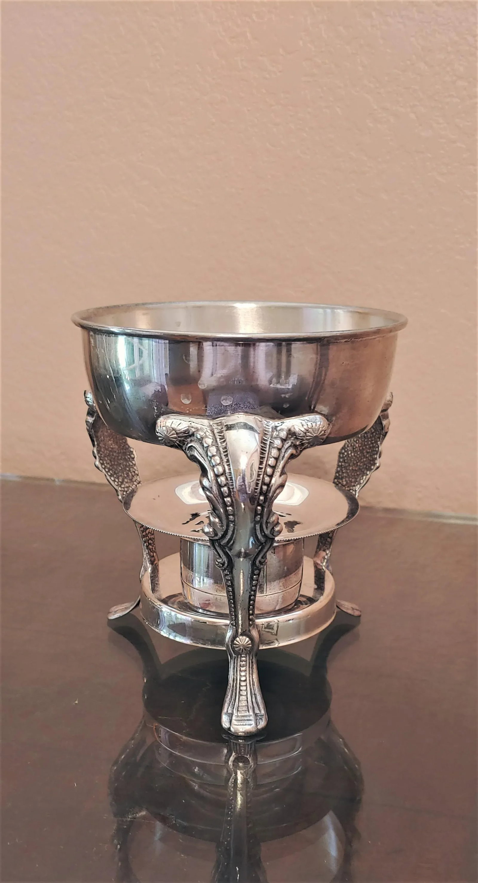 Early 20th Century Silver Plate Wine or Spirits Decanter With Warmer - 6