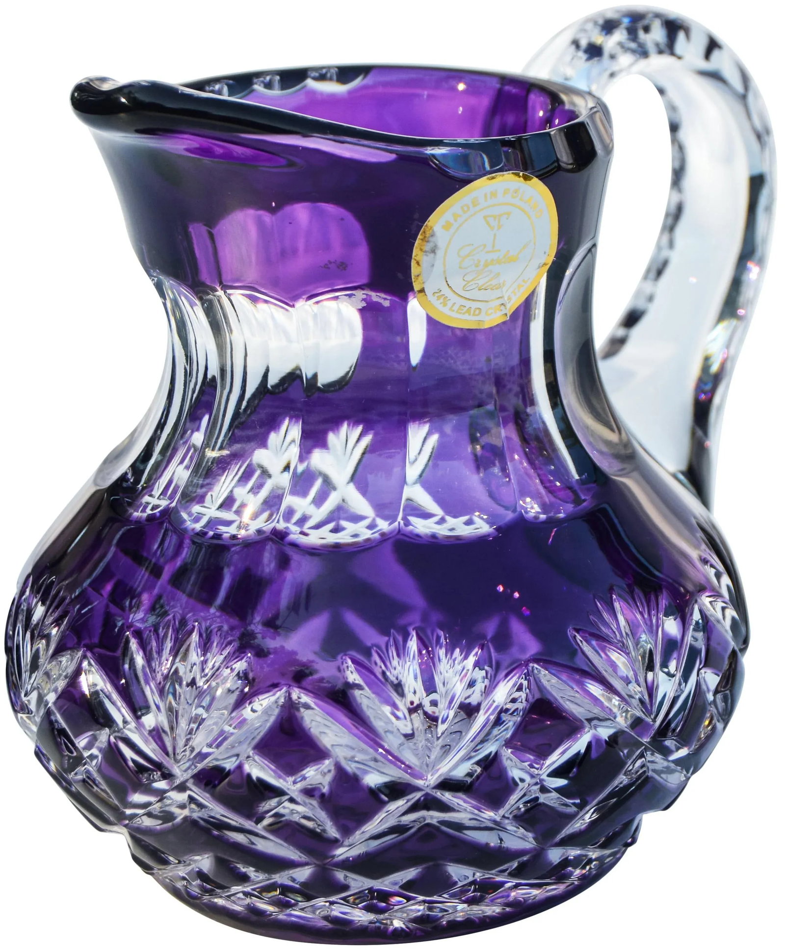 Amethyst Purple Crystal-Cut Pitcher - 2