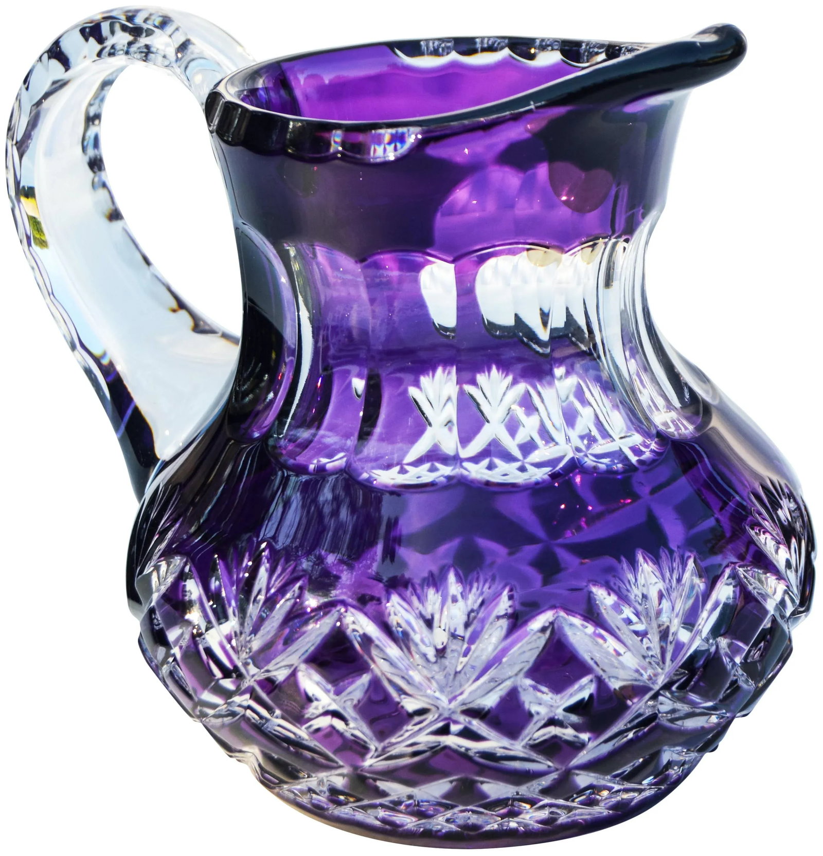 Amethyst Purple Crystal-Cut Pitcher - 3
