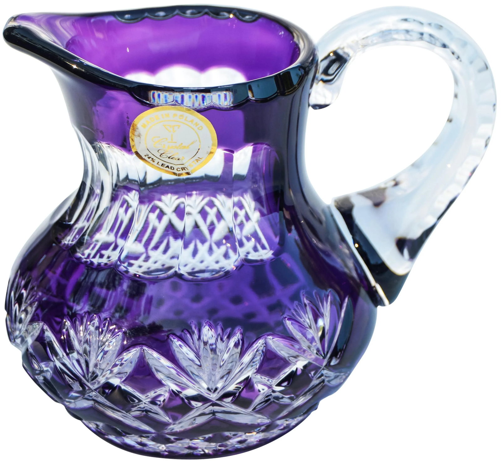 Amethyst Purple Crystal-Cut Pitcher - 5