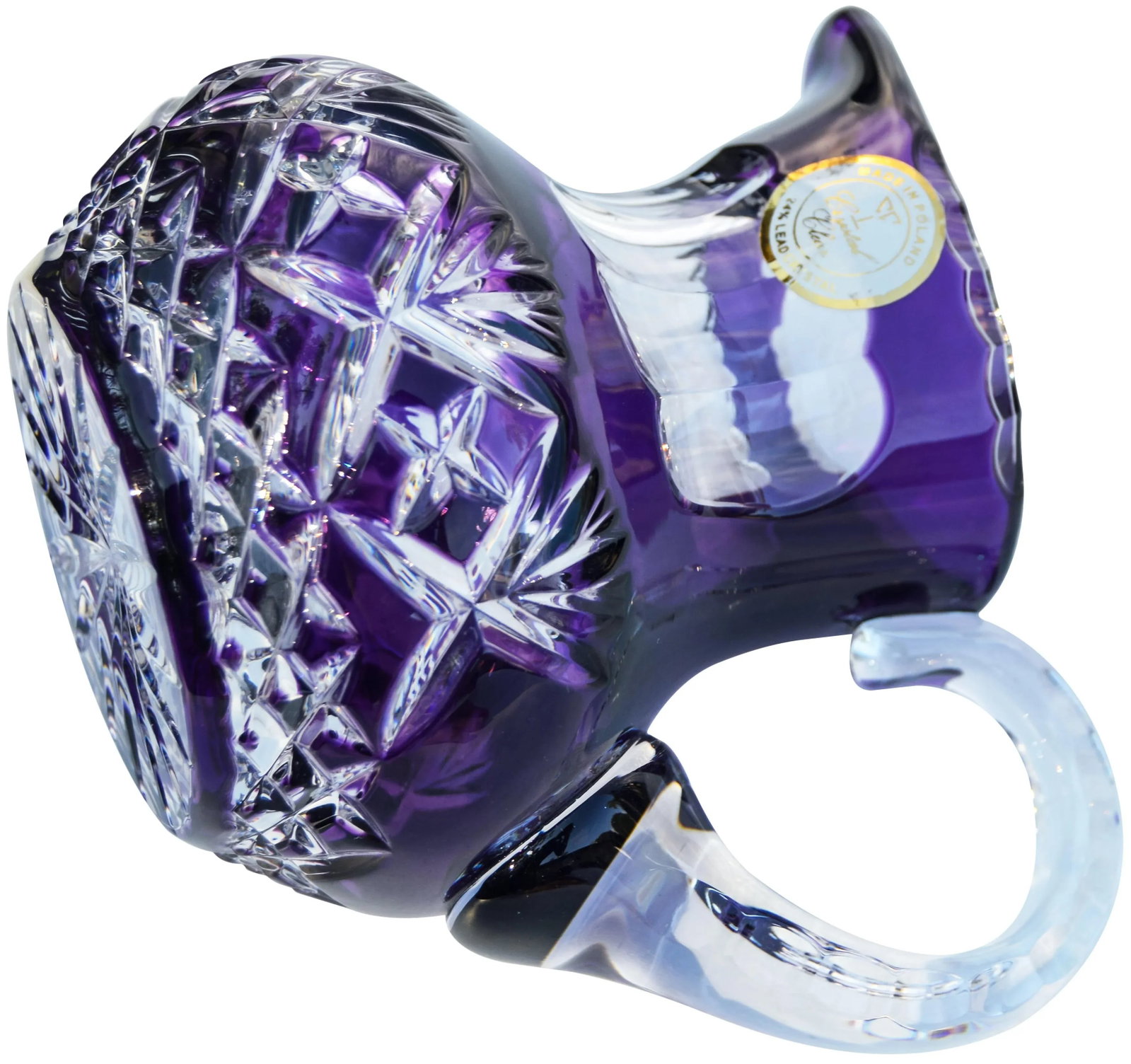 Amethyst Purple Crystal-Cut Pitcher - 6
