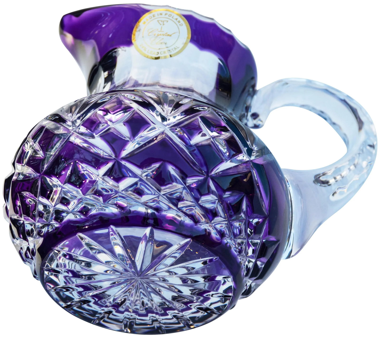 Amethyst Purple Crystal-Cut Pitcher - 7