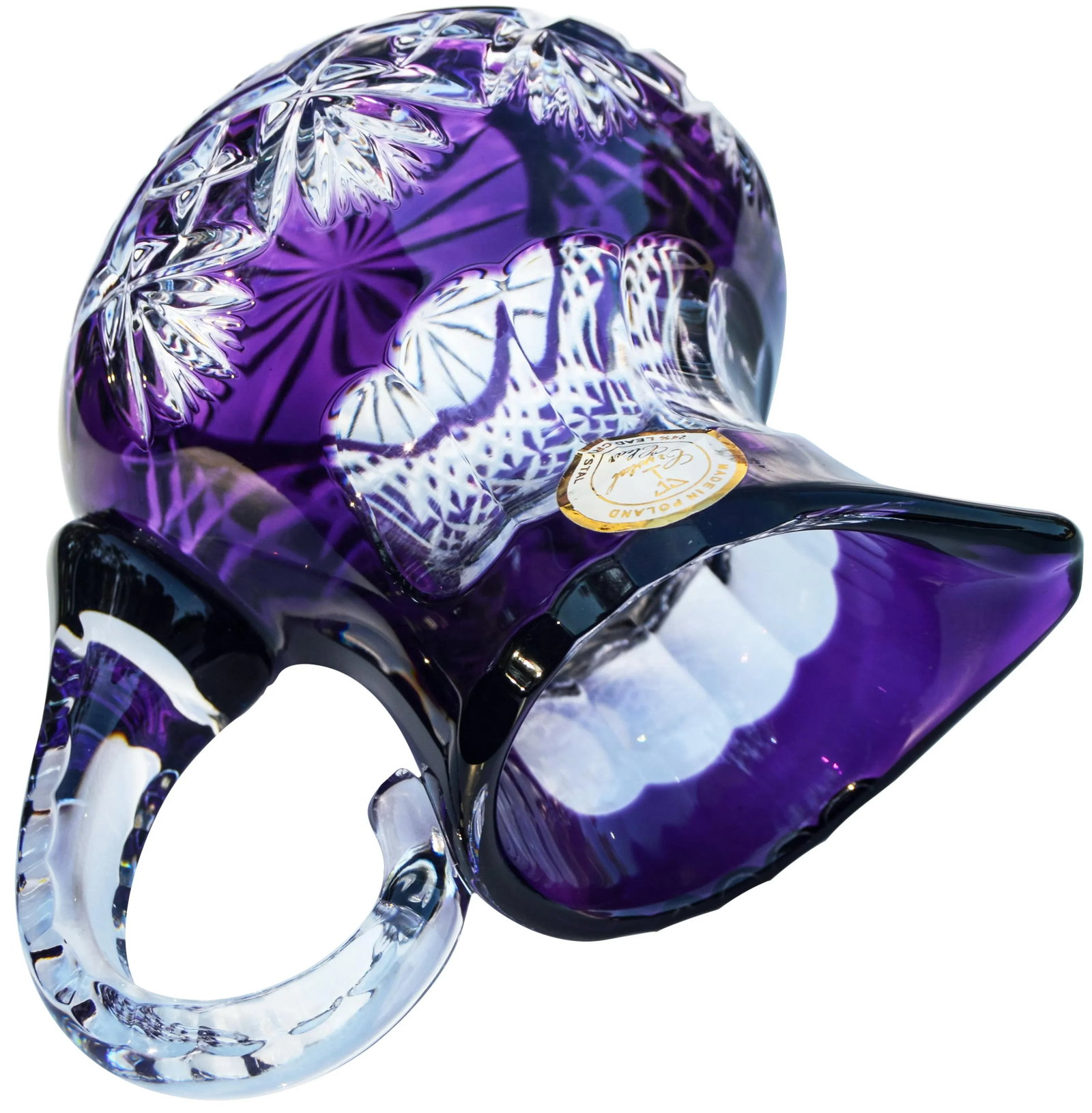 Amethyst Purple Crystal-Cut Pitcher - 8