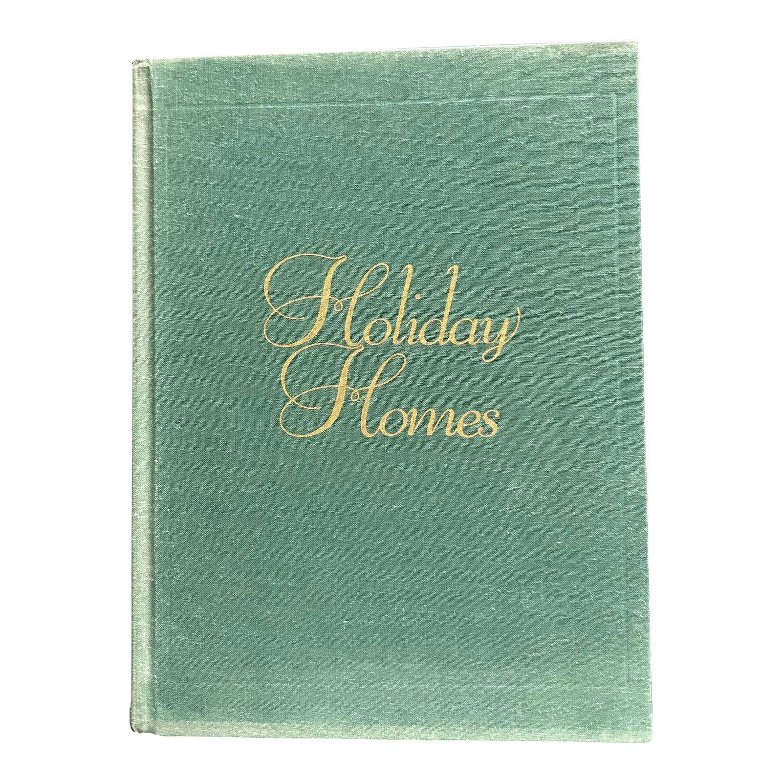 Vintage 1991 Dark Green & Gold "Holiday Homes" Coffee Table Book (1 of 12)