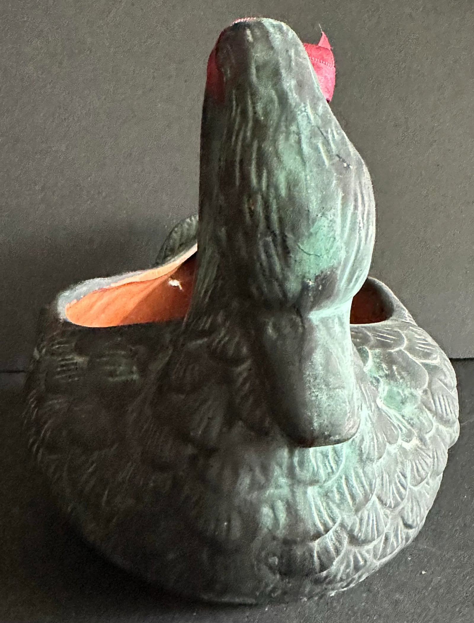 Vintage 1991 Terra Cotta Swan Planter Dish - 6