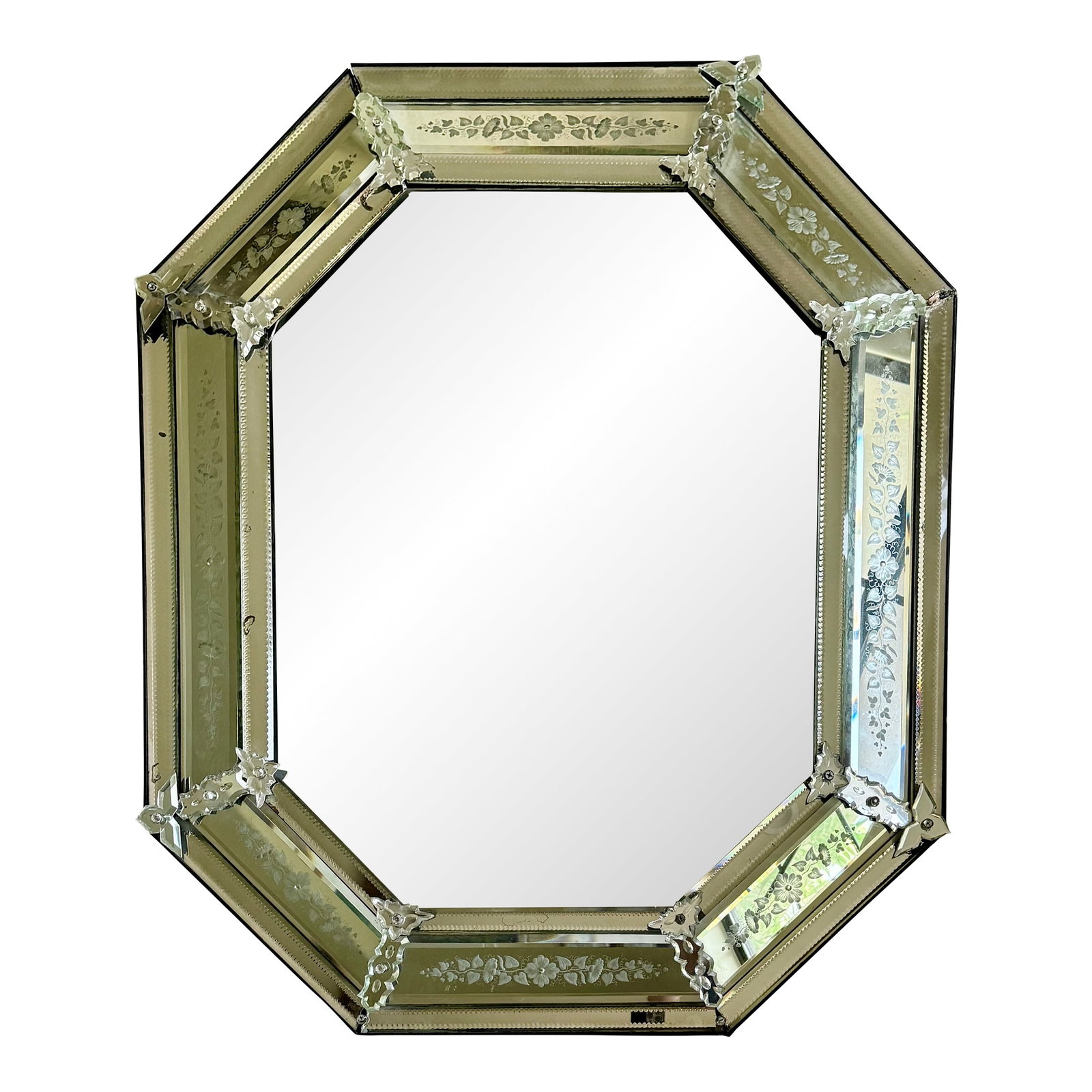 19th Century Etched Venetian Mirror (1 of 18)