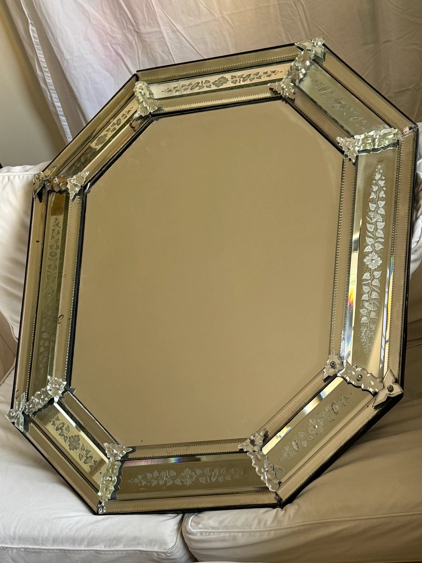 19th Century Etched Venetian Mirror - 2