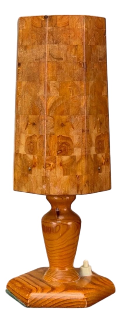 Swedish Modern, Pine, Marquetry, Table Lamp, Sweden, 1950s (1 of 10)