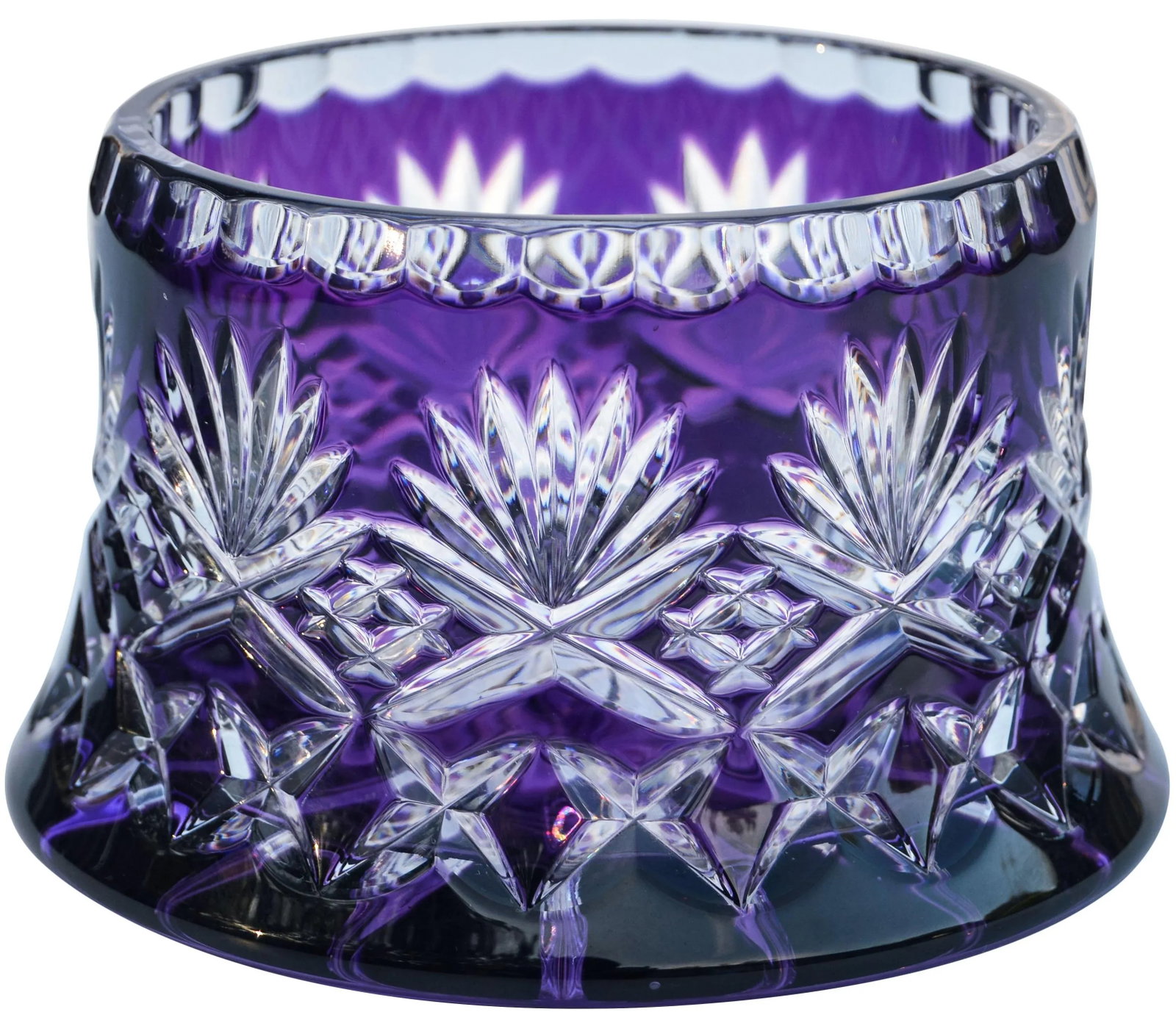 Amethyst Purple Crystal-Cut Vase - 2