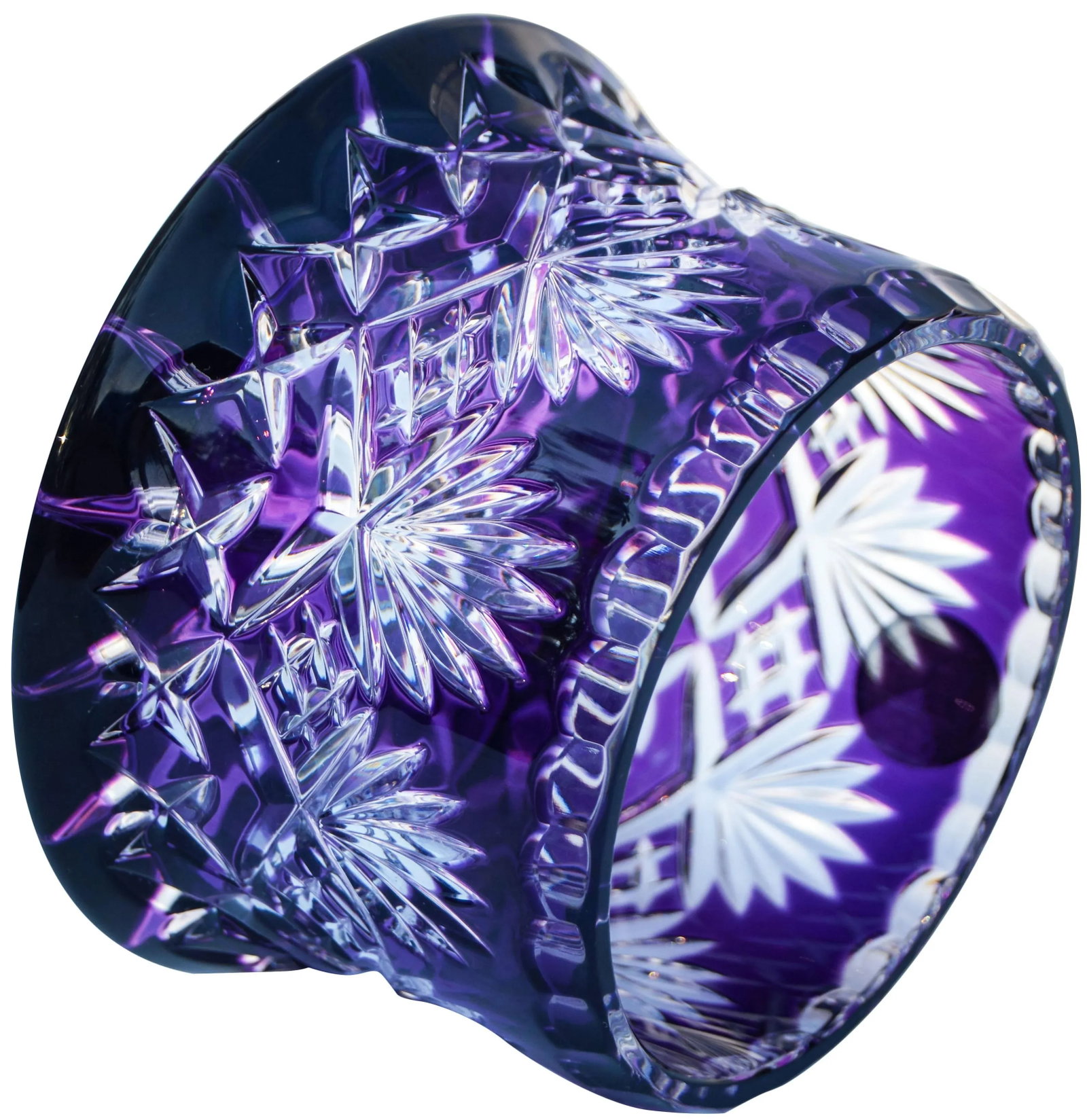 Amethyst Purple Crystal-Cut Vase - 3