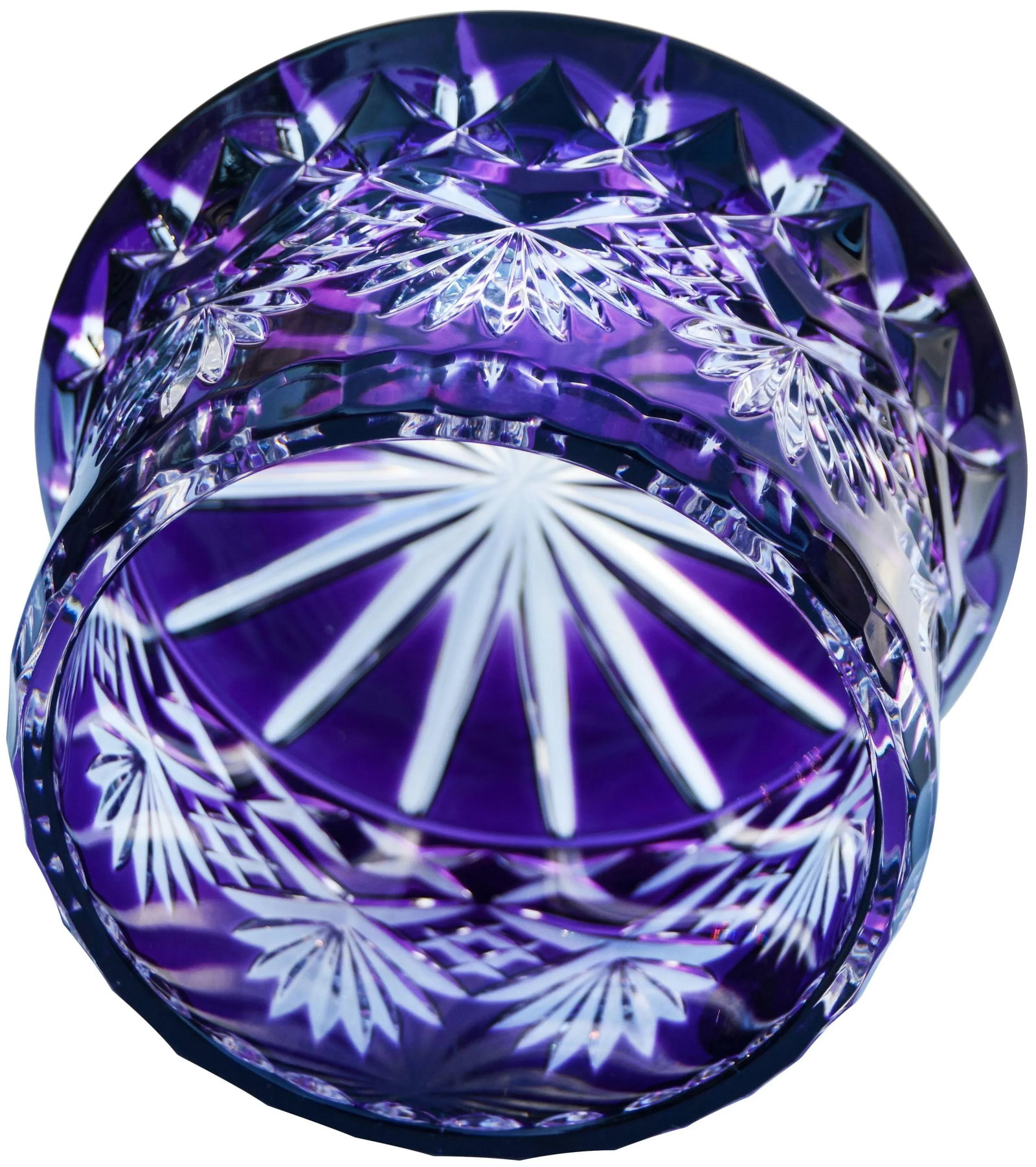 Amethyst Purple Crystal-Cut Vase - 5