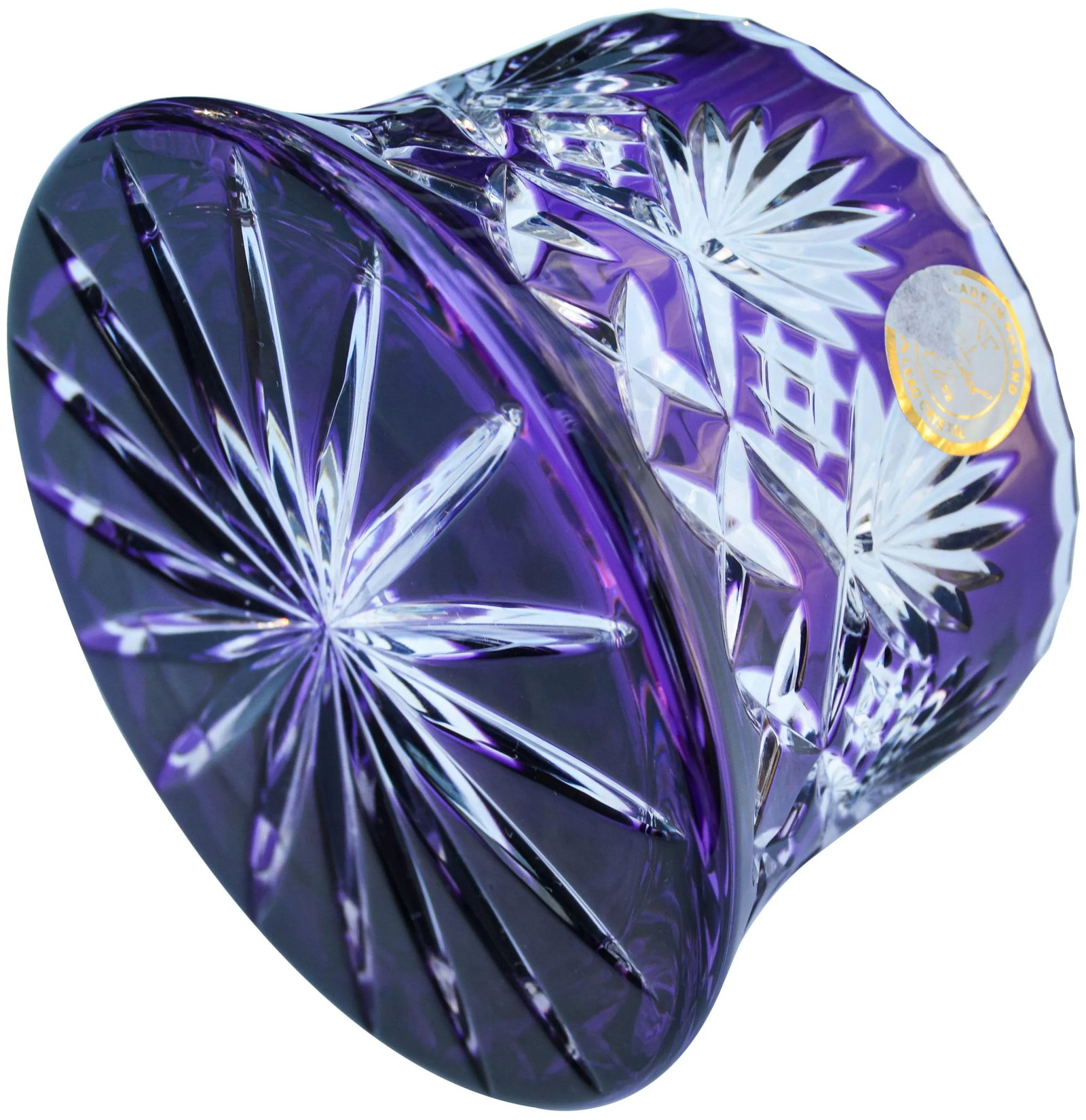 Amethyst Purple Crystal-Cut Vase - 7