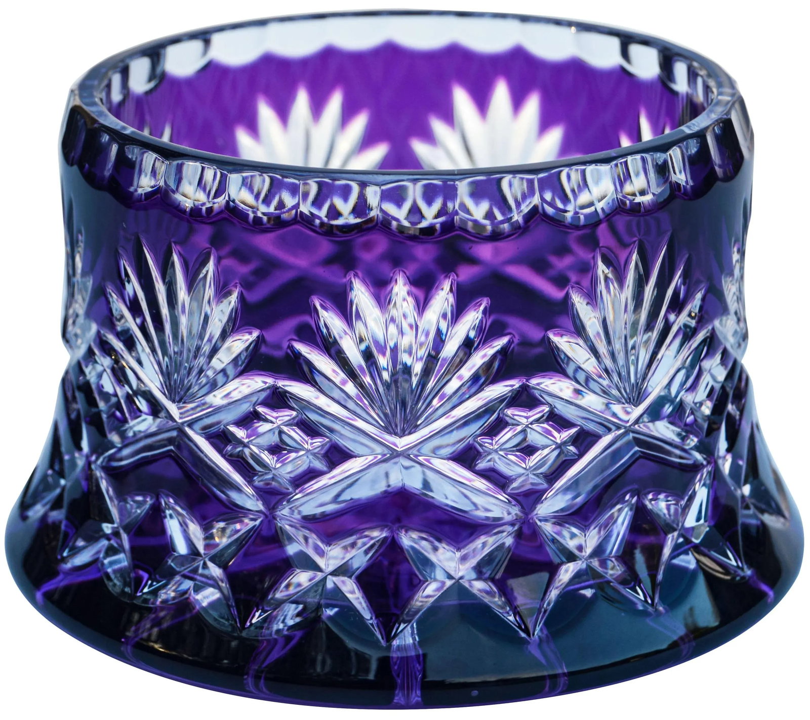 Amethyst Purple Crystal-Cut Vase - 8