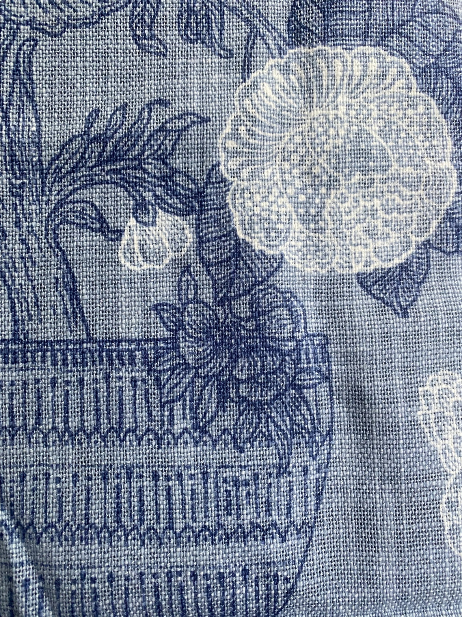 Shy Yard Remnant of Thibaut Tullamore Fabric in Blue - 2