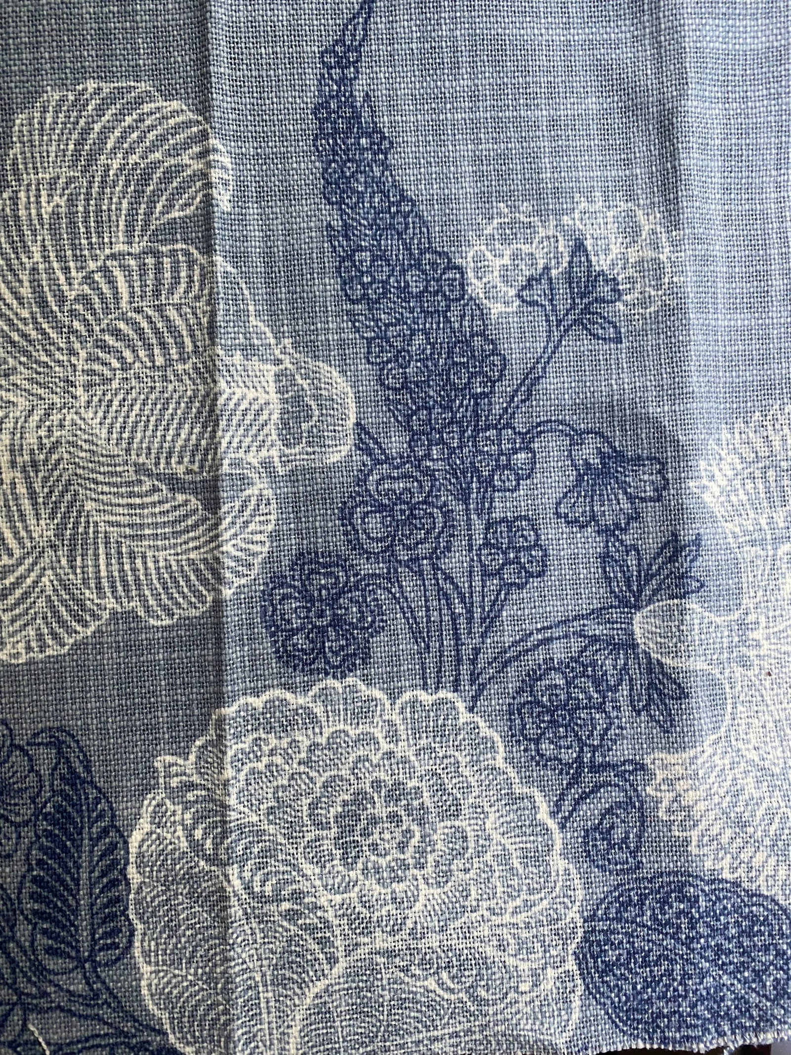 Shy Yard Remnant of Thibaut Tullamore Fabric in Blue - 4
