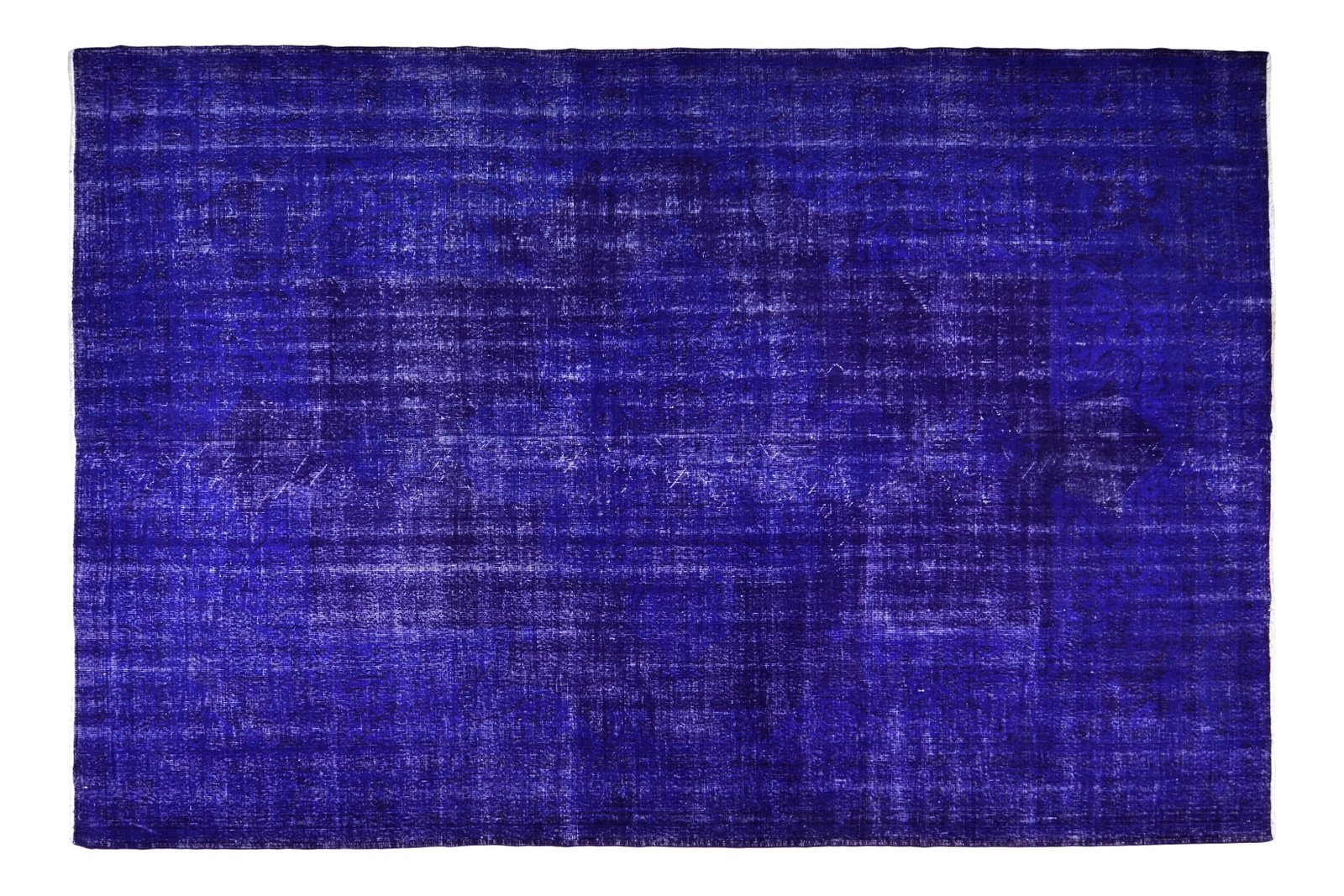 Vintage Turkish Anatolian Overdyed Hand Knotted Organic Wool Fine Weave Rug,8'1"x12'3": Vintage Turkish Anatolian overdyed hand knotted rug with natural colors and fine weave. Condition: Alterations: Original Condition Unaltered Imperfections: Some Imperfections Condition Notes: perfect