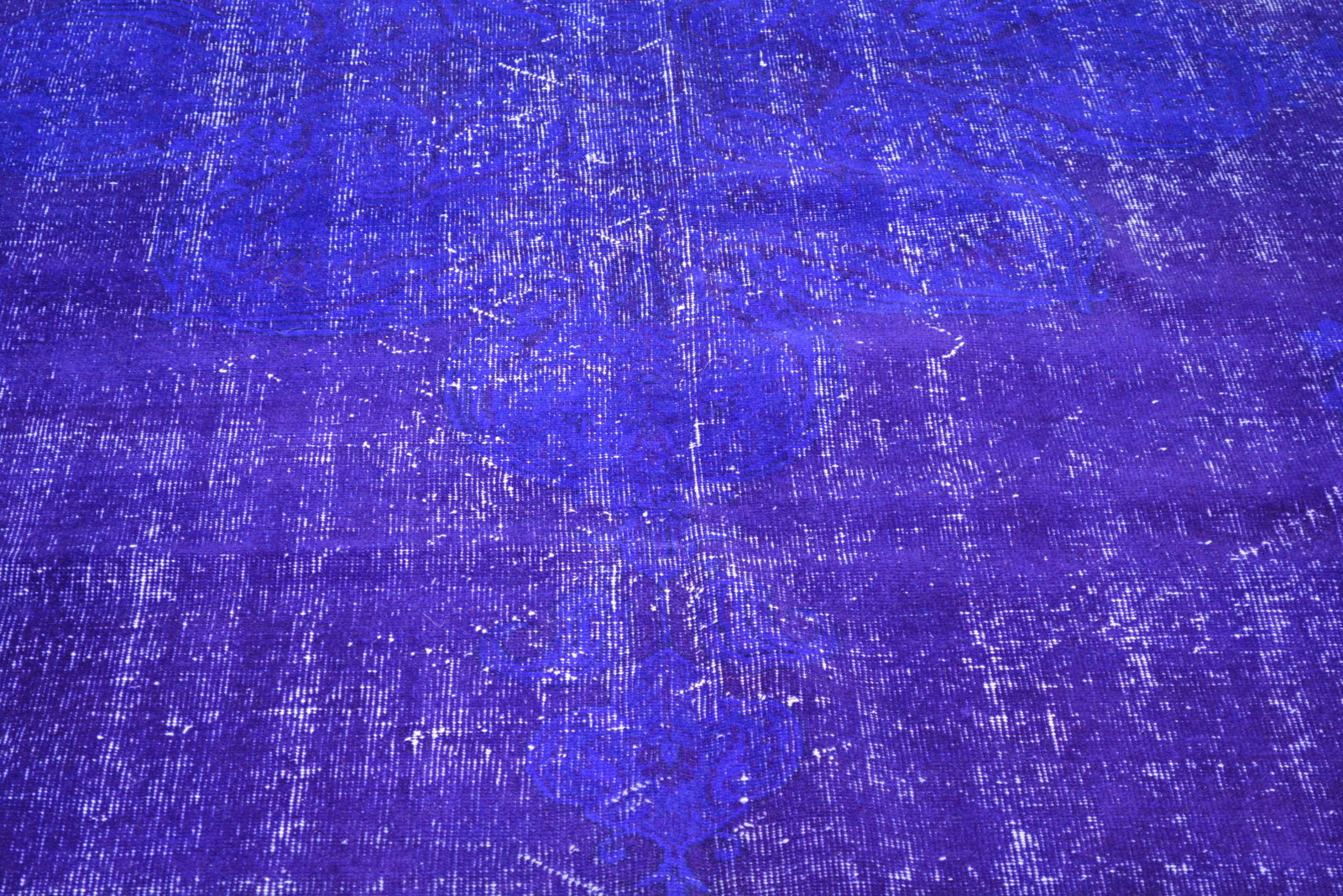 Vintage Turkish Anatolian Overdyed Hand Knotted Organic Wool Fine Weave Rug,8'1"x12'3" - 4