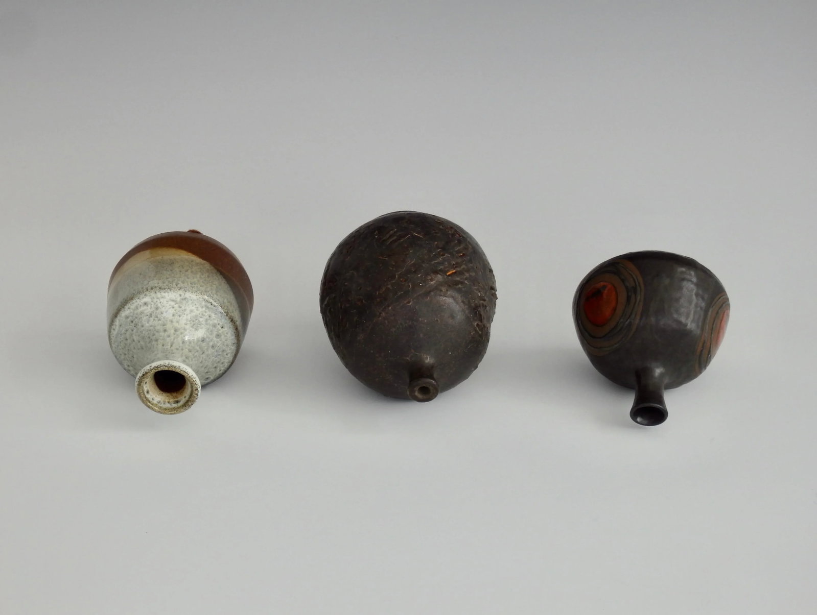 Collection of Stoneware Vessels - 3 Pieces - 8
