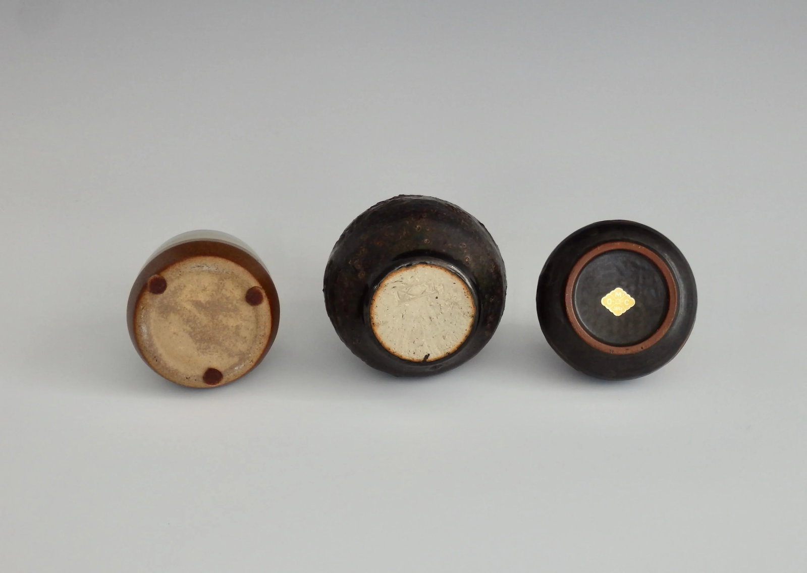 Collection of Stoneware Vessels - 3 Pieces - 9