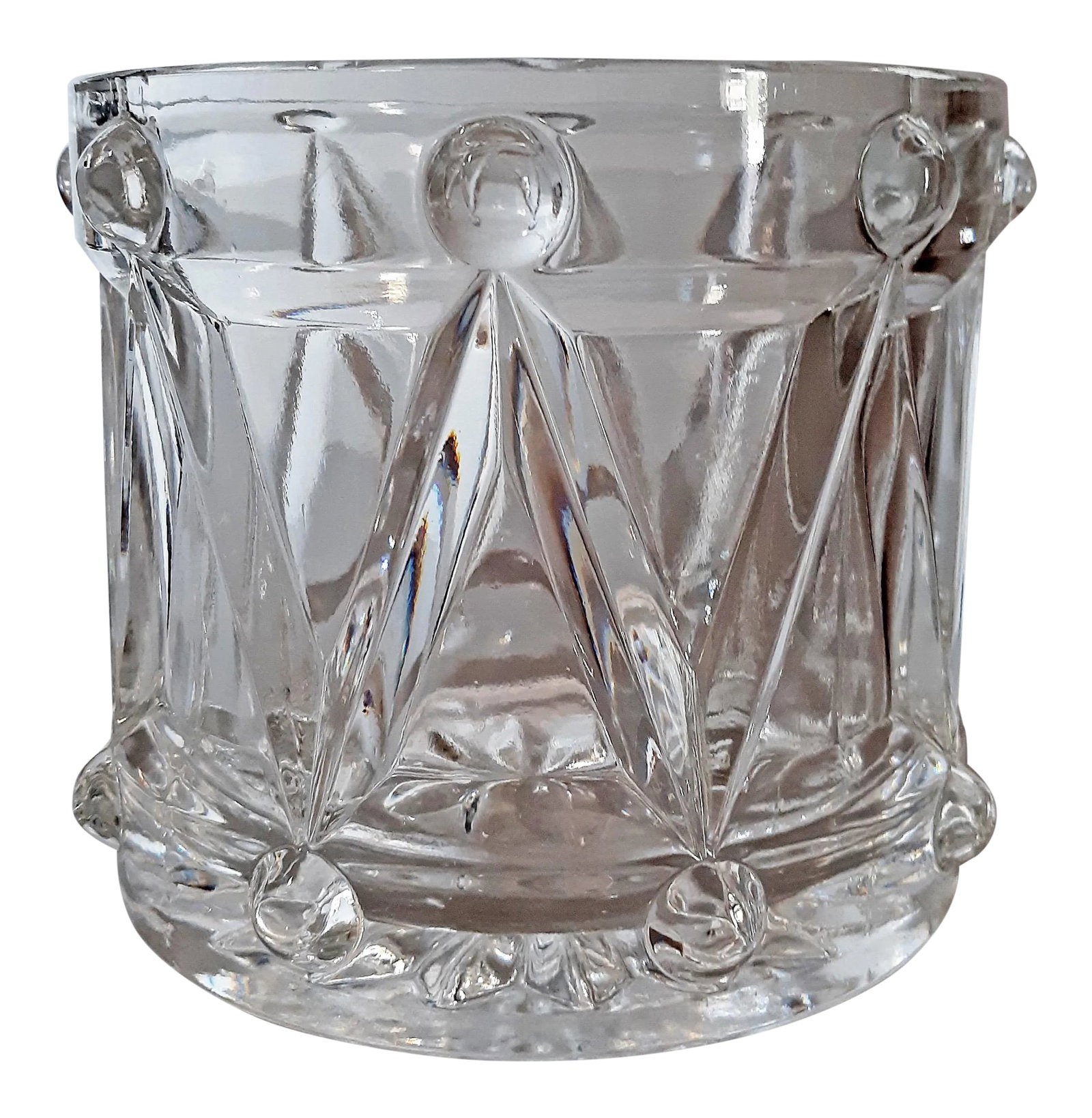 Vintage Crystal Drum Ice Bucket / Candy Dish by Teleflora (1 of 6)