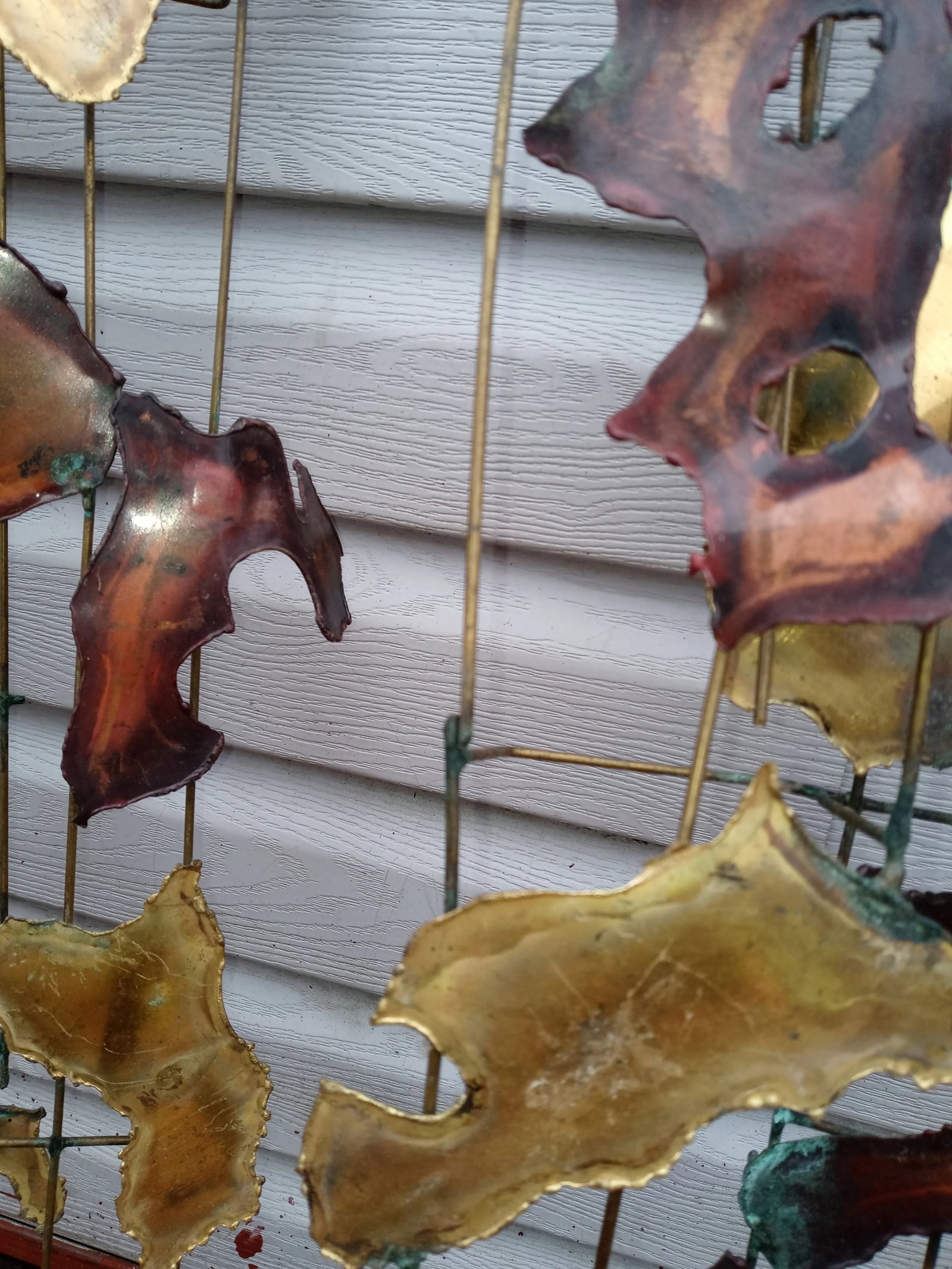 Vintage C. Jere Style Brutalist Wall Sculptures - Pair - 5