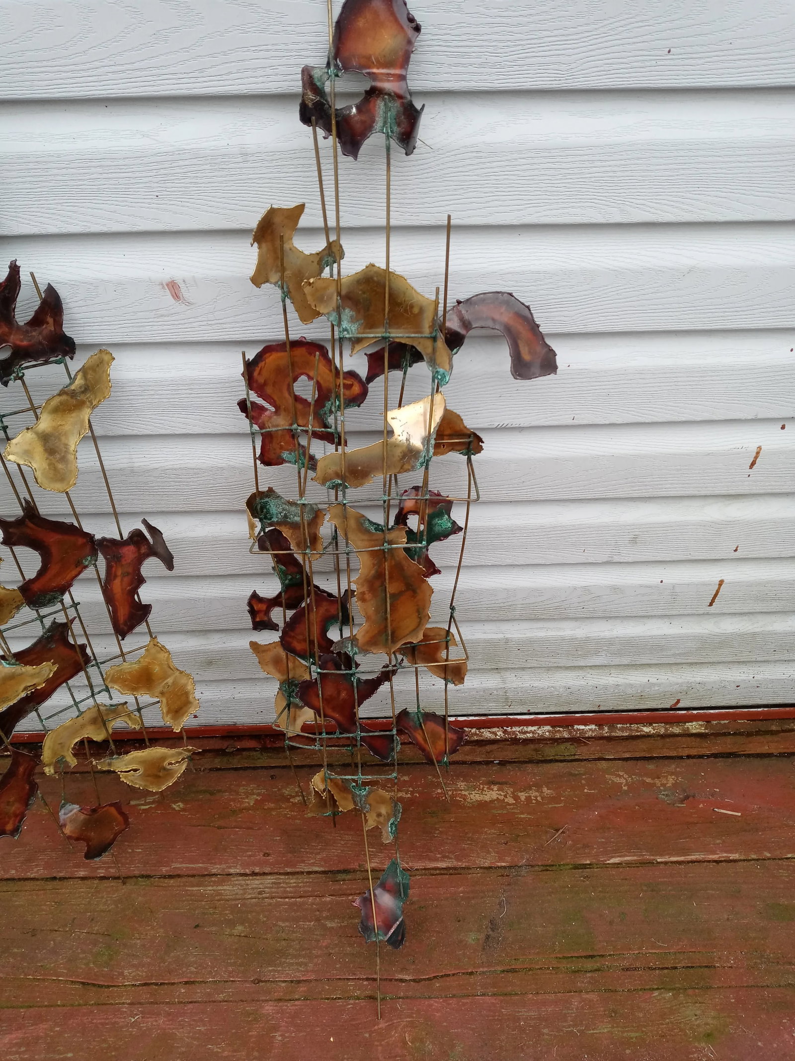 Vintage C. Jere Style Brutalist Wall Sculptures - Pair - 6
