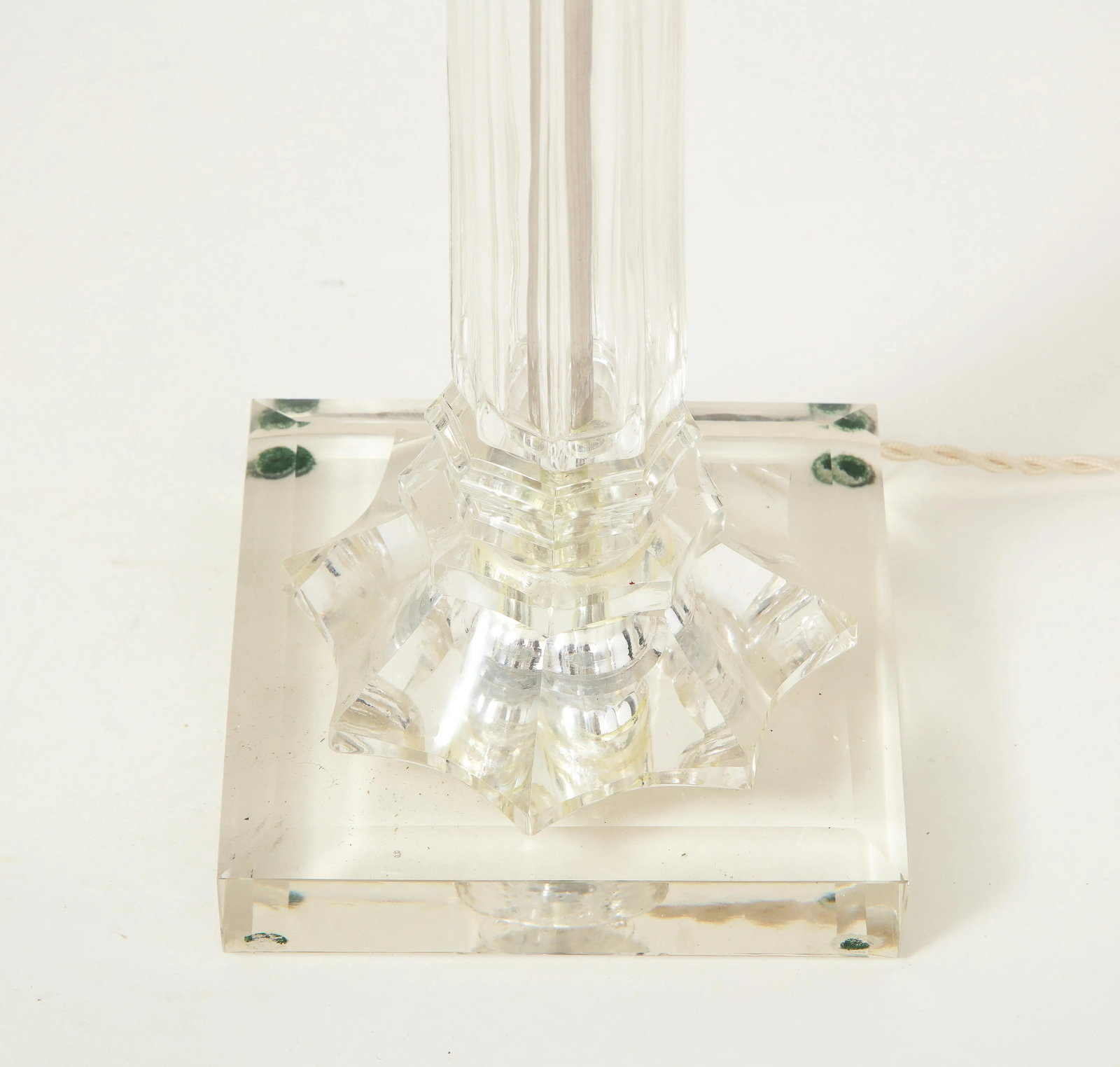 Lucite Column Table Lamp - 3