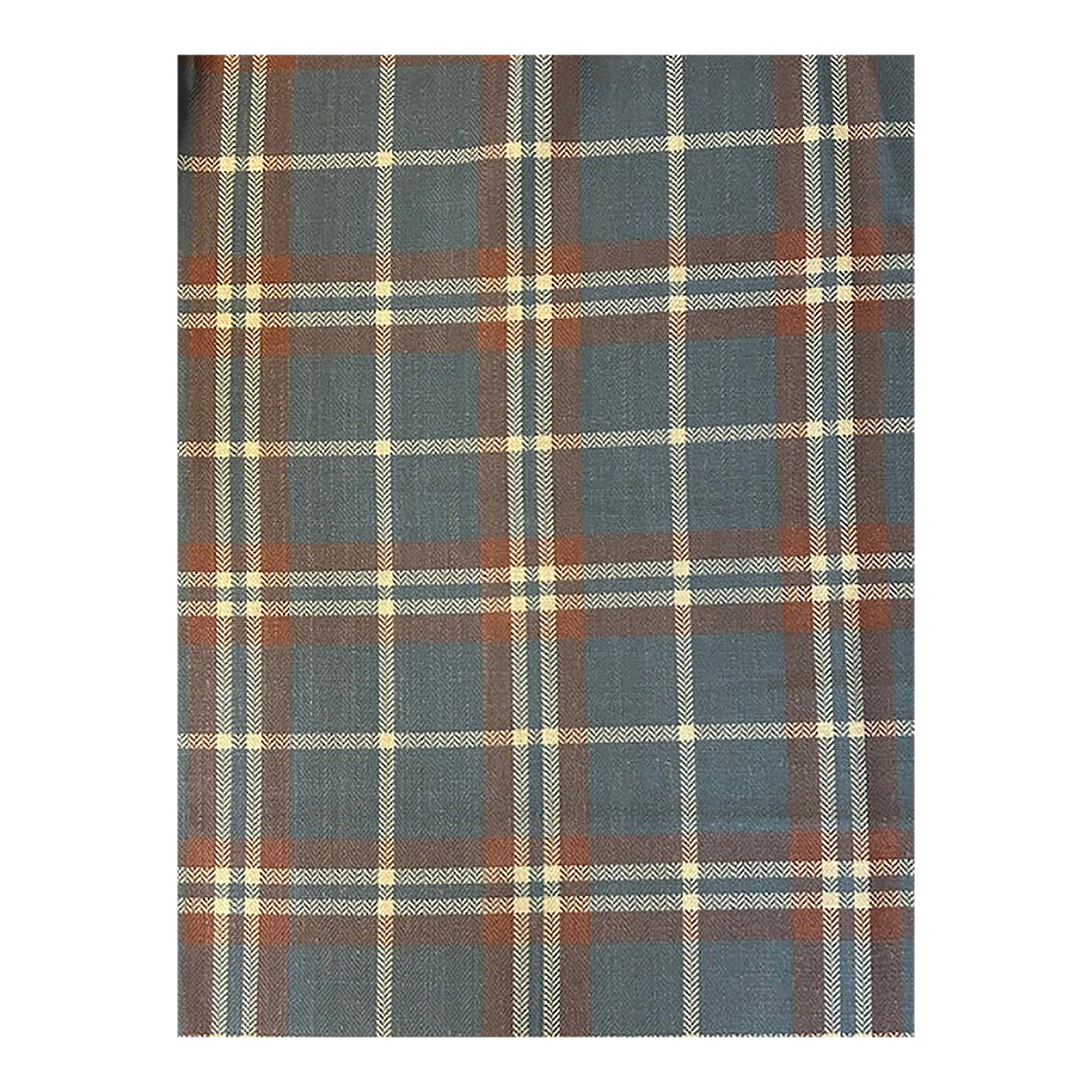 Plaid Windowpane Fabric - 12 Yards: 12 yards, 54" width windowpane plaid in a dark palette that exudes a masculine vibe with a sophisticated touch. Featuring a blend of dark gray, red and beige, it adds a touch of elegance to any room.