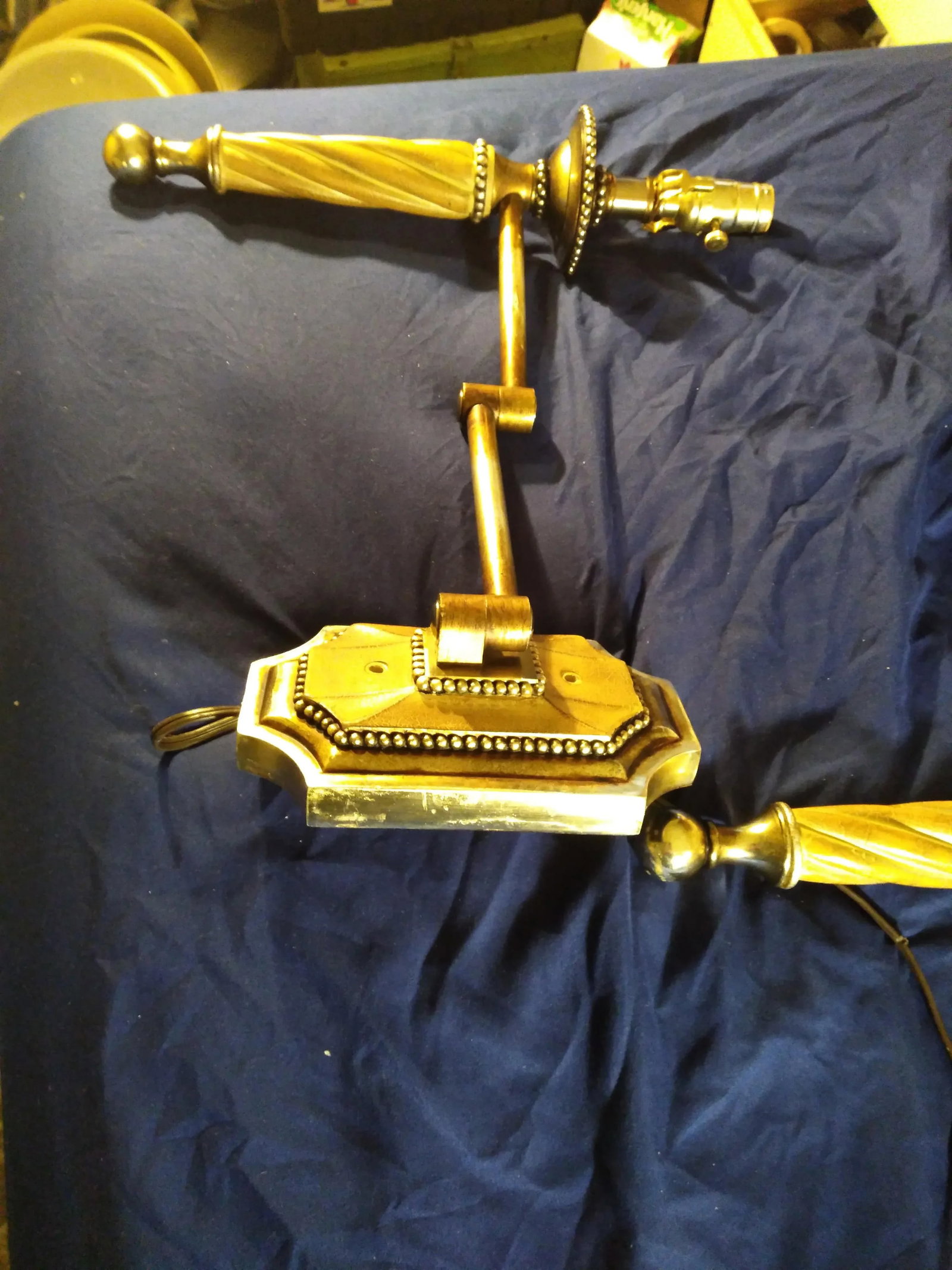 1970s Hollywood Regency Swing Arm Wall Sconces - a Pair - 5