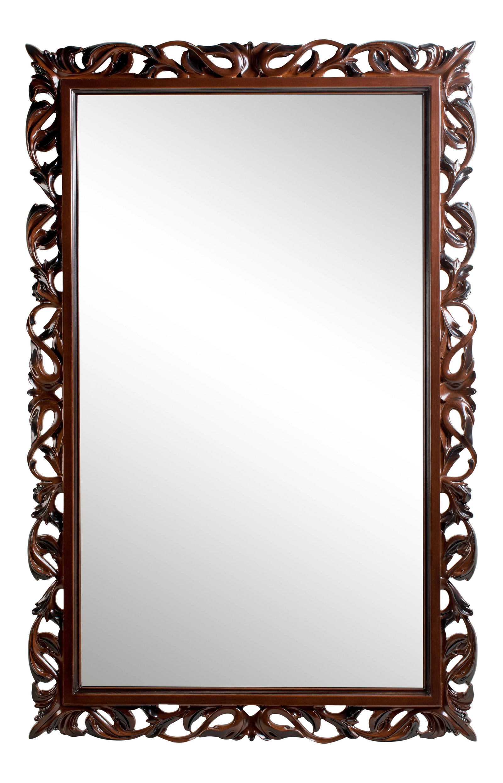 Cherry Traditional Beveled Accent Mirror (1 of 11)