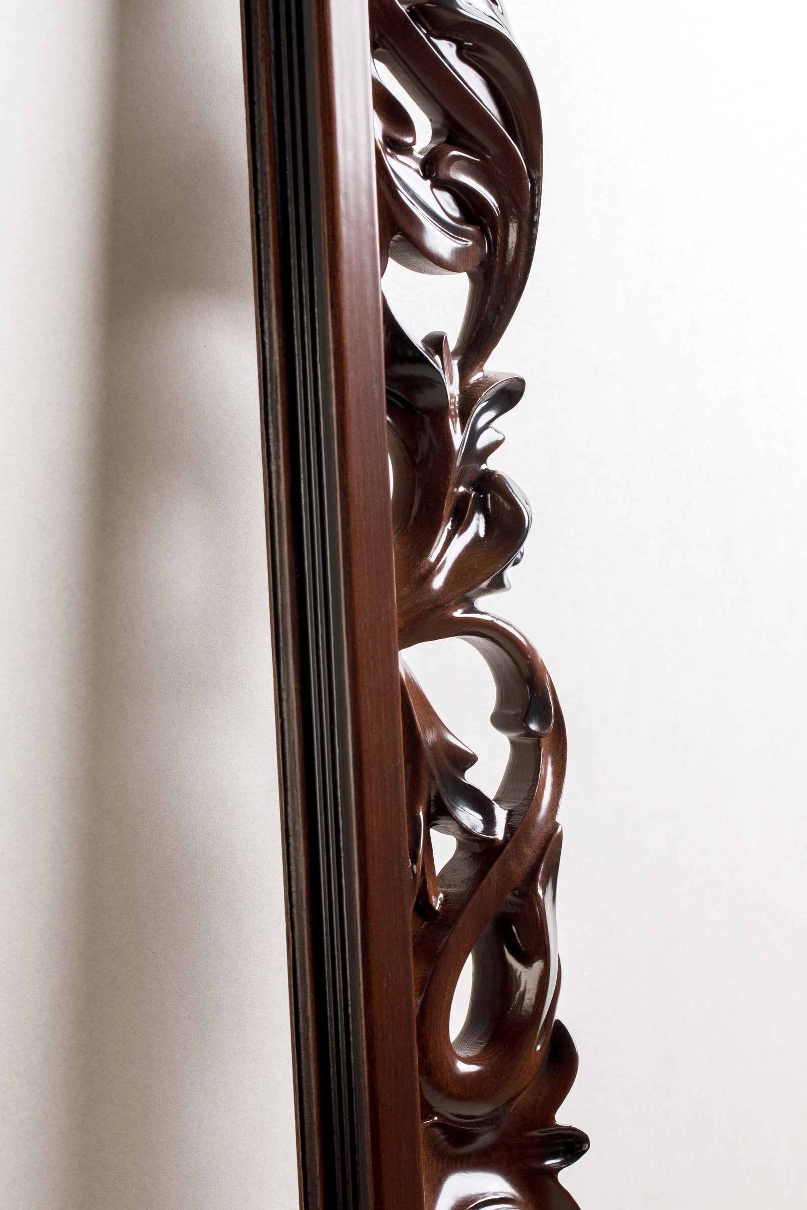 Cherry Traditional Beveled Accent Mirror - 6