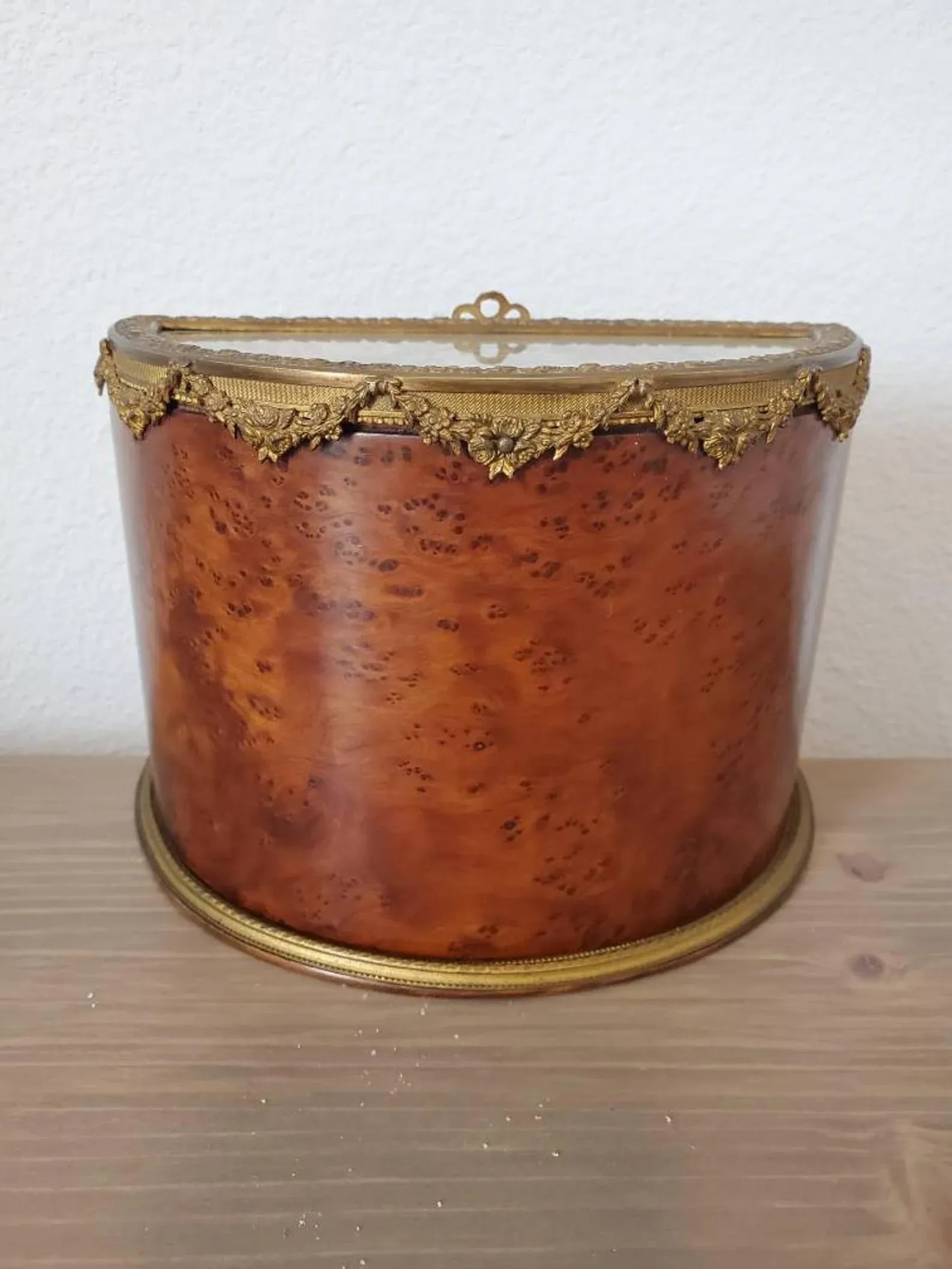 19th Century French Belle Epoch Revolving Door Demilune Decorative Box - 2