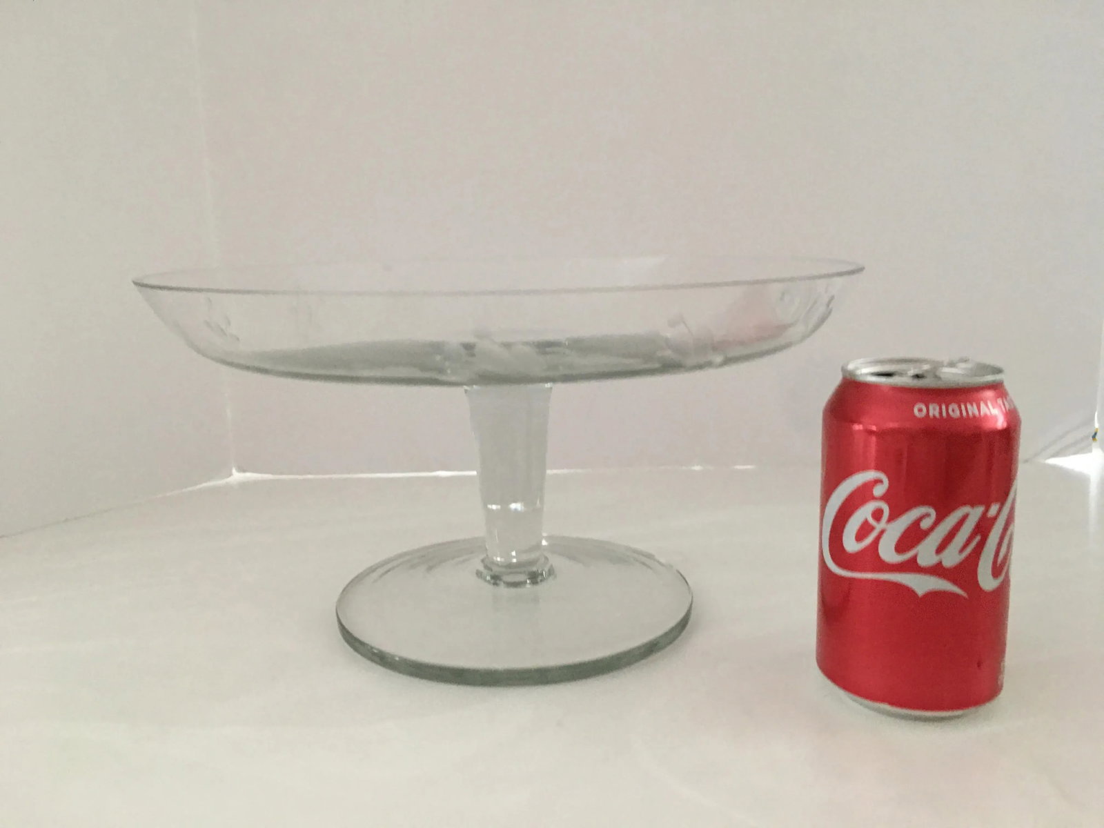 1970s Etched Crystal Cake Stand - 4