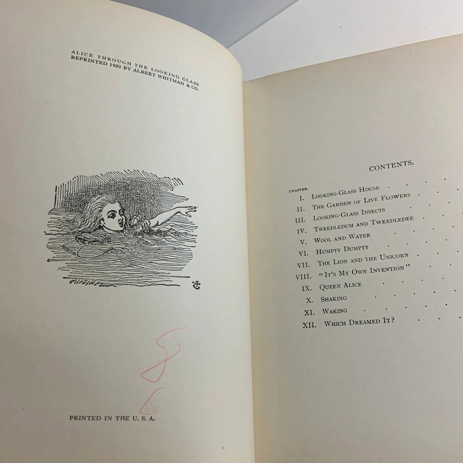 1930 Alice Through the Looking Glass Book - 4
