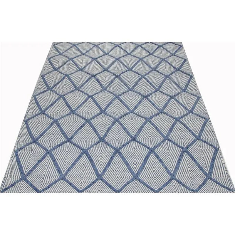 Handwoven Geometric Swedish Flatweave Area Rug 6'1"x9'1" - 2