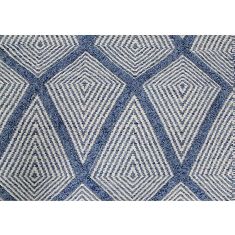 Handwoven Geometric Swedish Flatweave Area Rug 6'1"x9'1" - 4