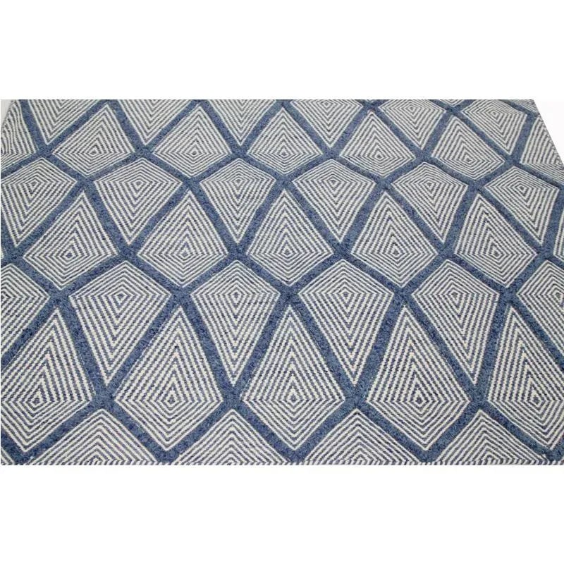 Handwoven Geometric Swedish Flatweave Area Rug 6'1"x9'1" - 6