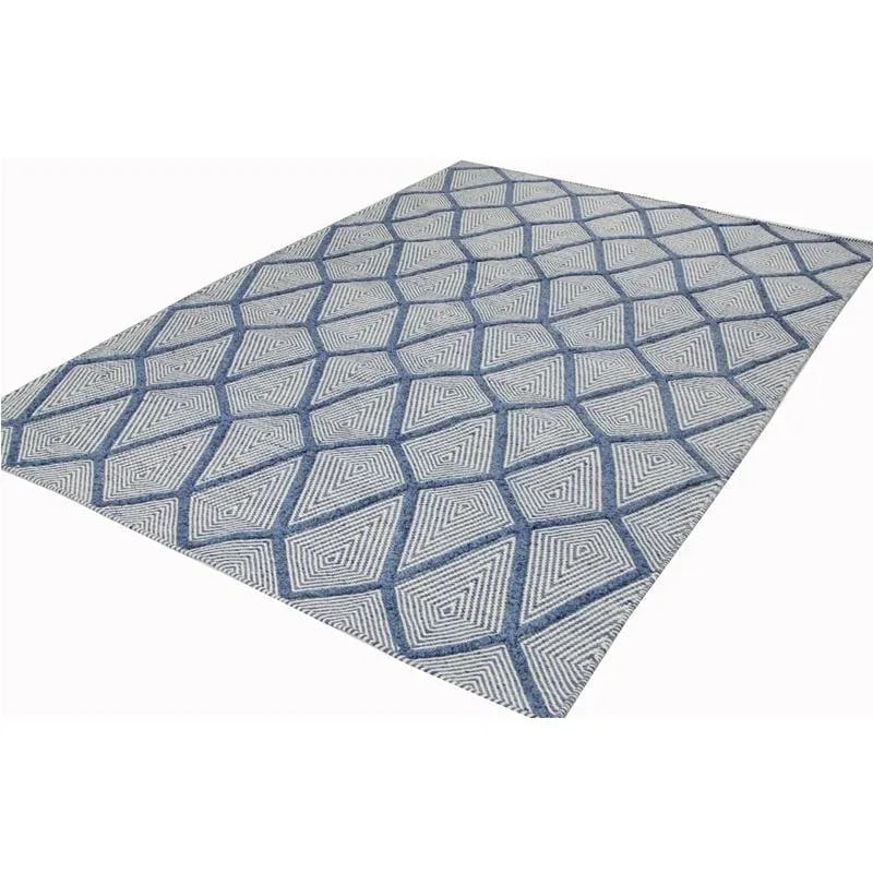 Handwoven Geometric Swedish Flatweave Area Rug 6'1"x9'1" - 7