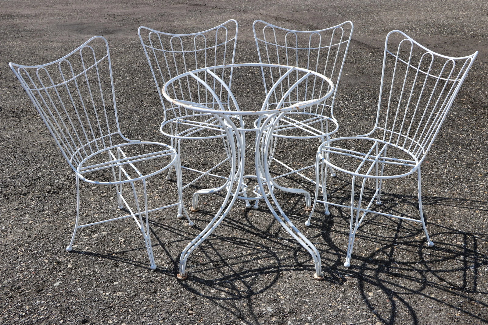 Mid-Century Homecrest Wire Patio Set - Table and 4 Chairs - 10