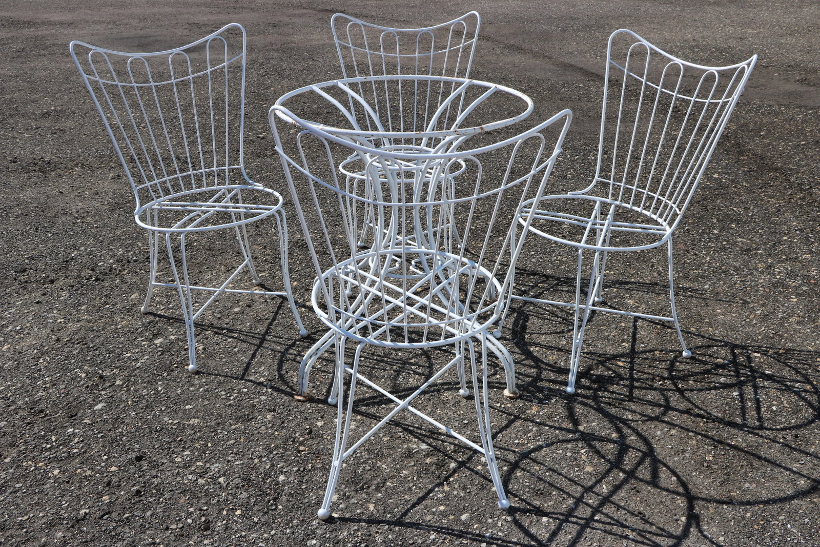 Mid-Century Homecrest Wire Patio Set - Table and 4 Chairs - 3
