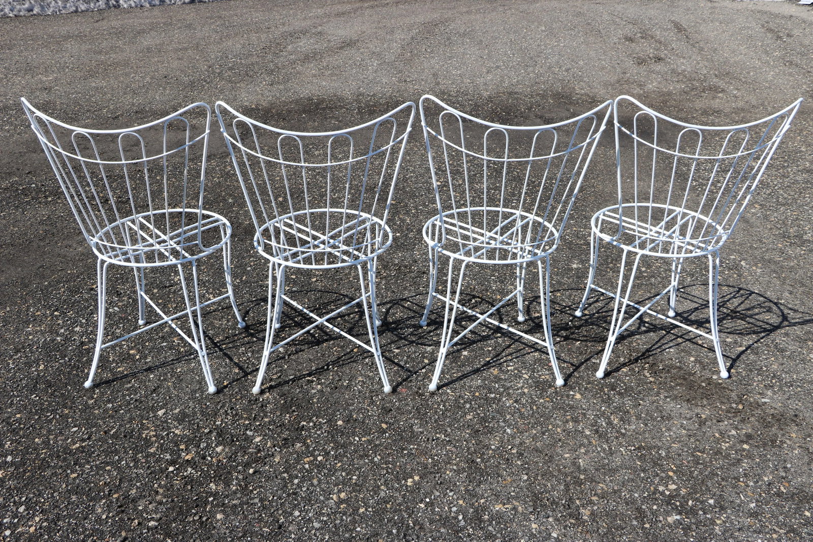 Mid-Century Homecrest Wire Patio Set - Table and 4 Chairs - 4