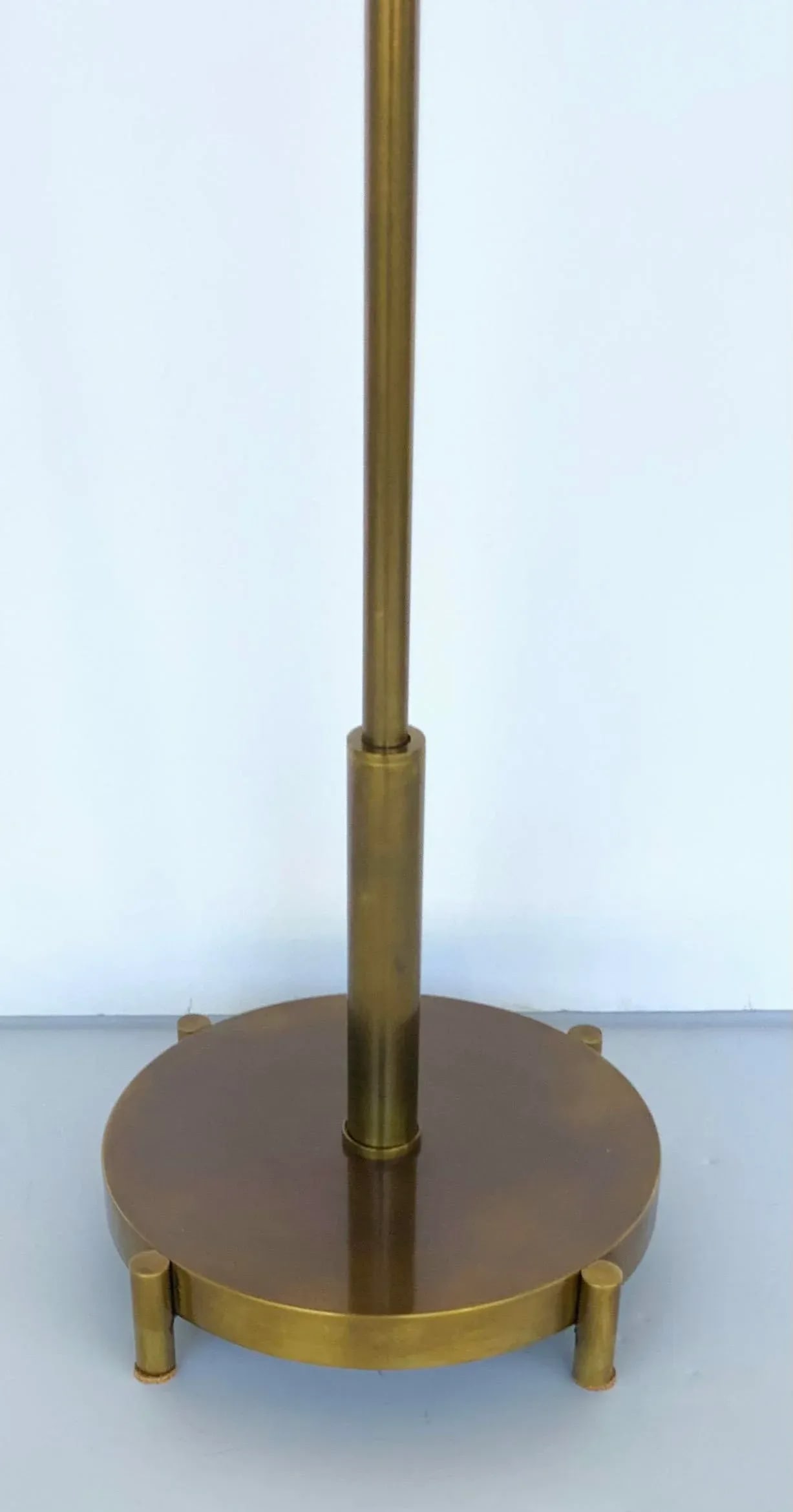 Mid-Century Modern Style Brass Finished Architectural Table Lamps - a Pair - 3