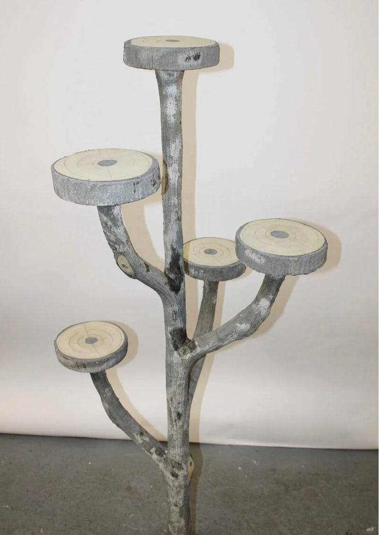 French Faux Bois Plant Stand - 2