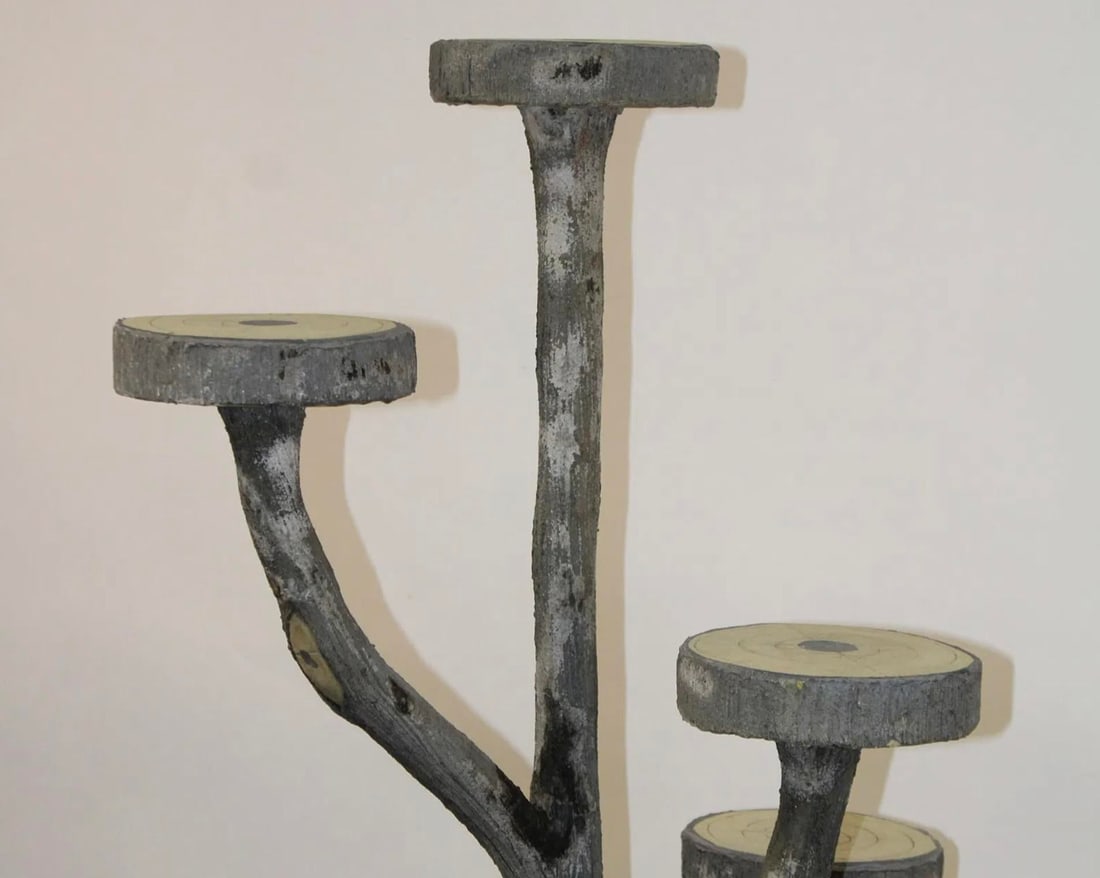 French Faux Bois Plant Stand - 4