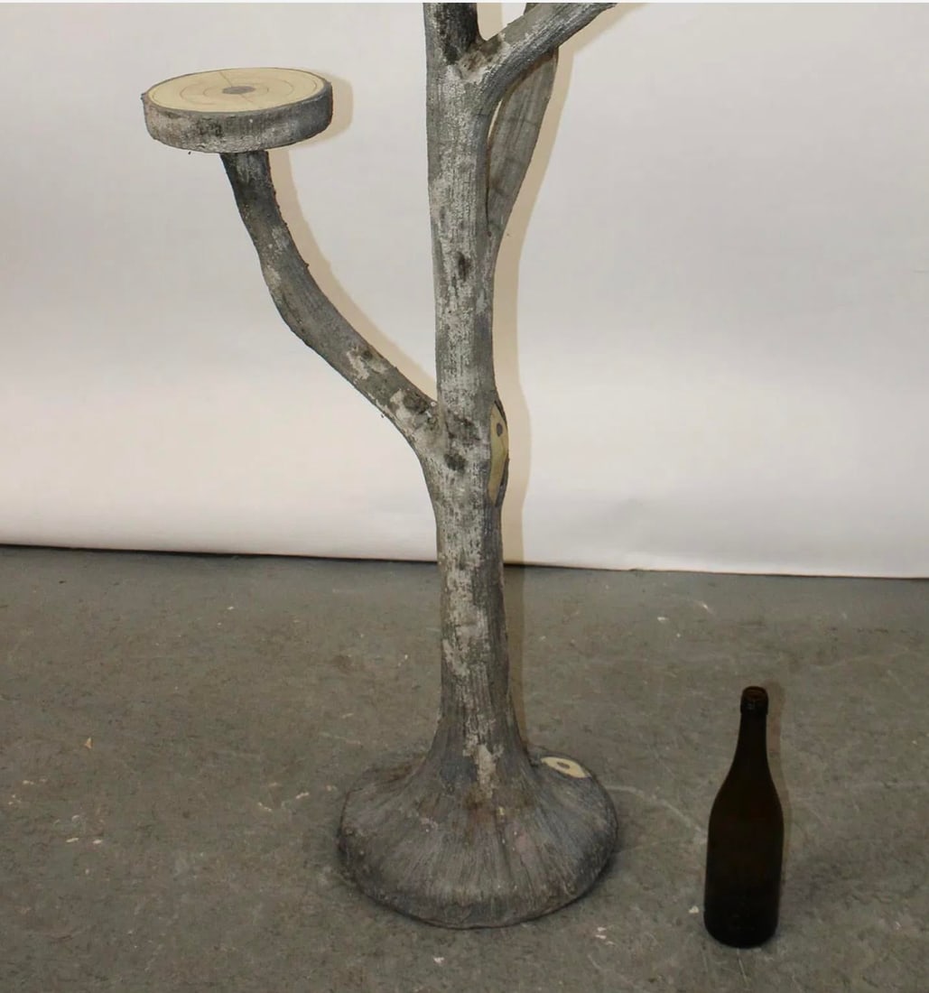 French Faux Bois Plant Stand - 7